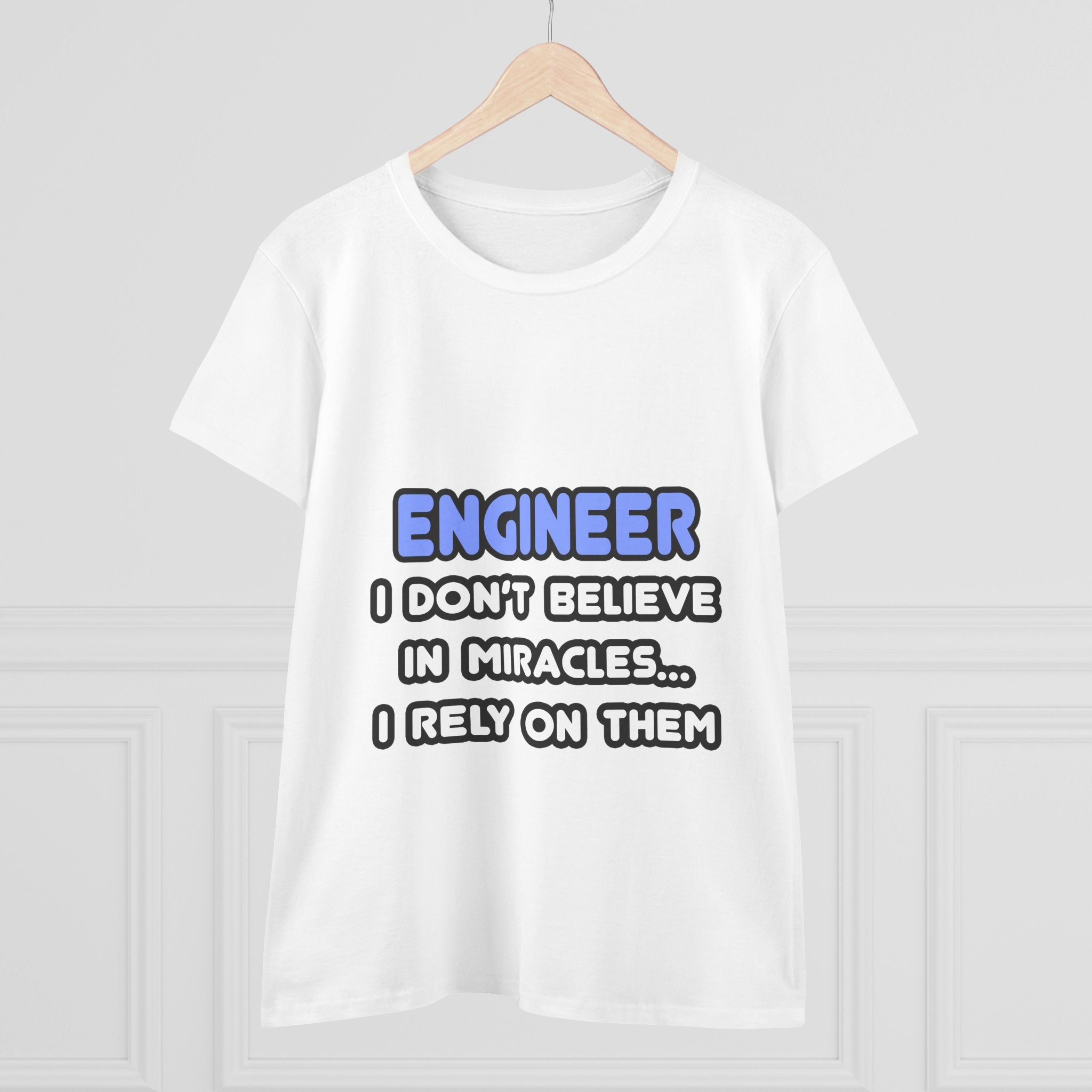 Miracles and Engineers - Women's Midweight Cotton Tee