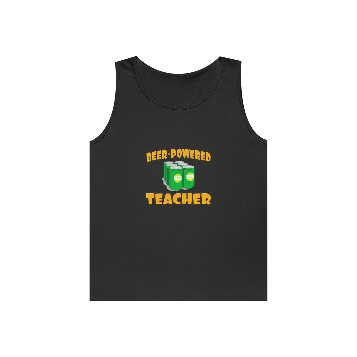 Beer Powered Teacher - Unisex Heavy Cotton Tank Top