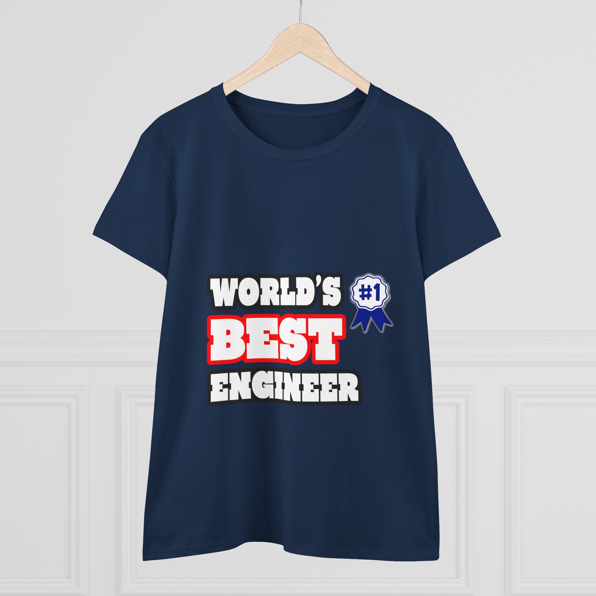 World's Best Engineer - Women's Midweight Cotton Tee
