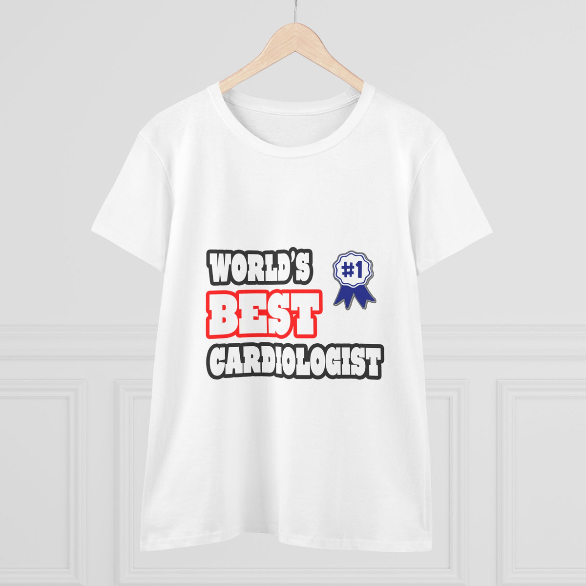 World's Best Cardiologist - Women's Midweight Cotton Tee
