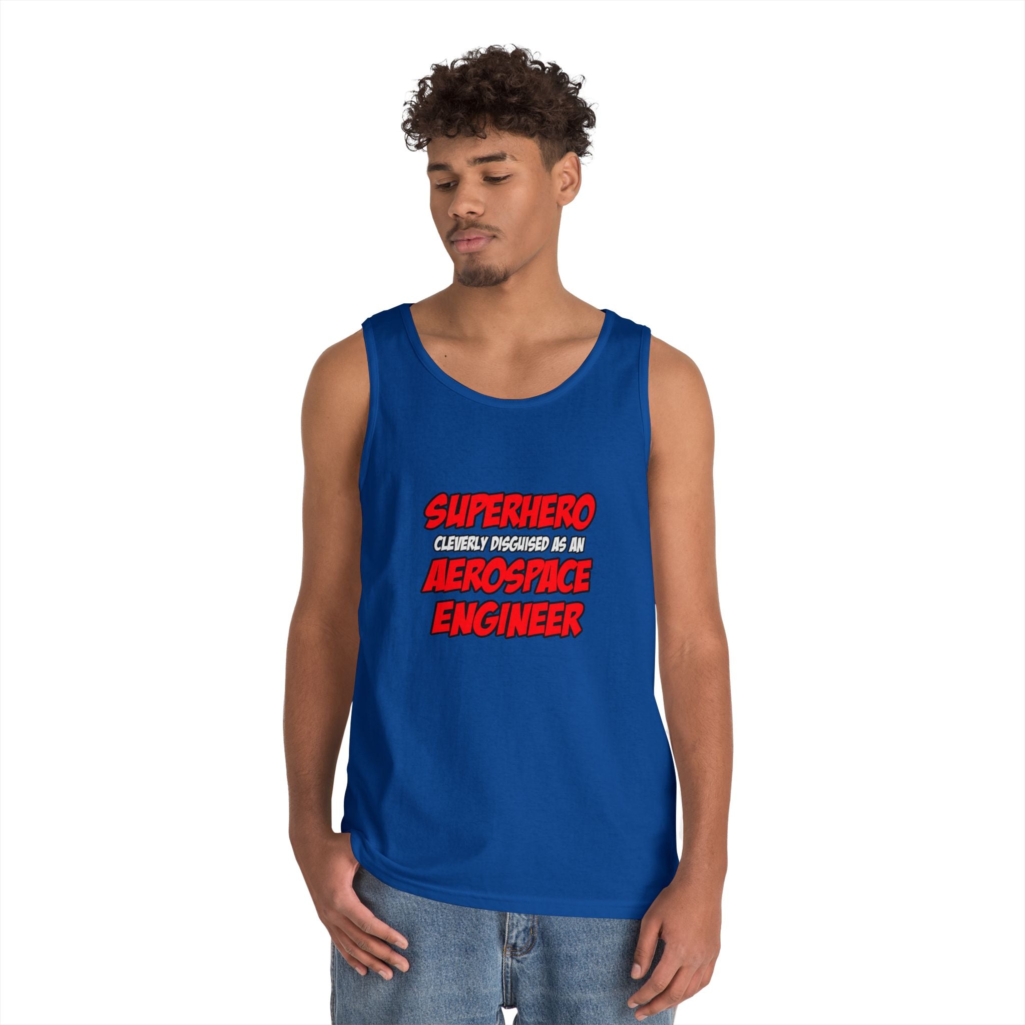 Superhero...Aerospace Engineer - Unisex Heavy Cotton Tank Top