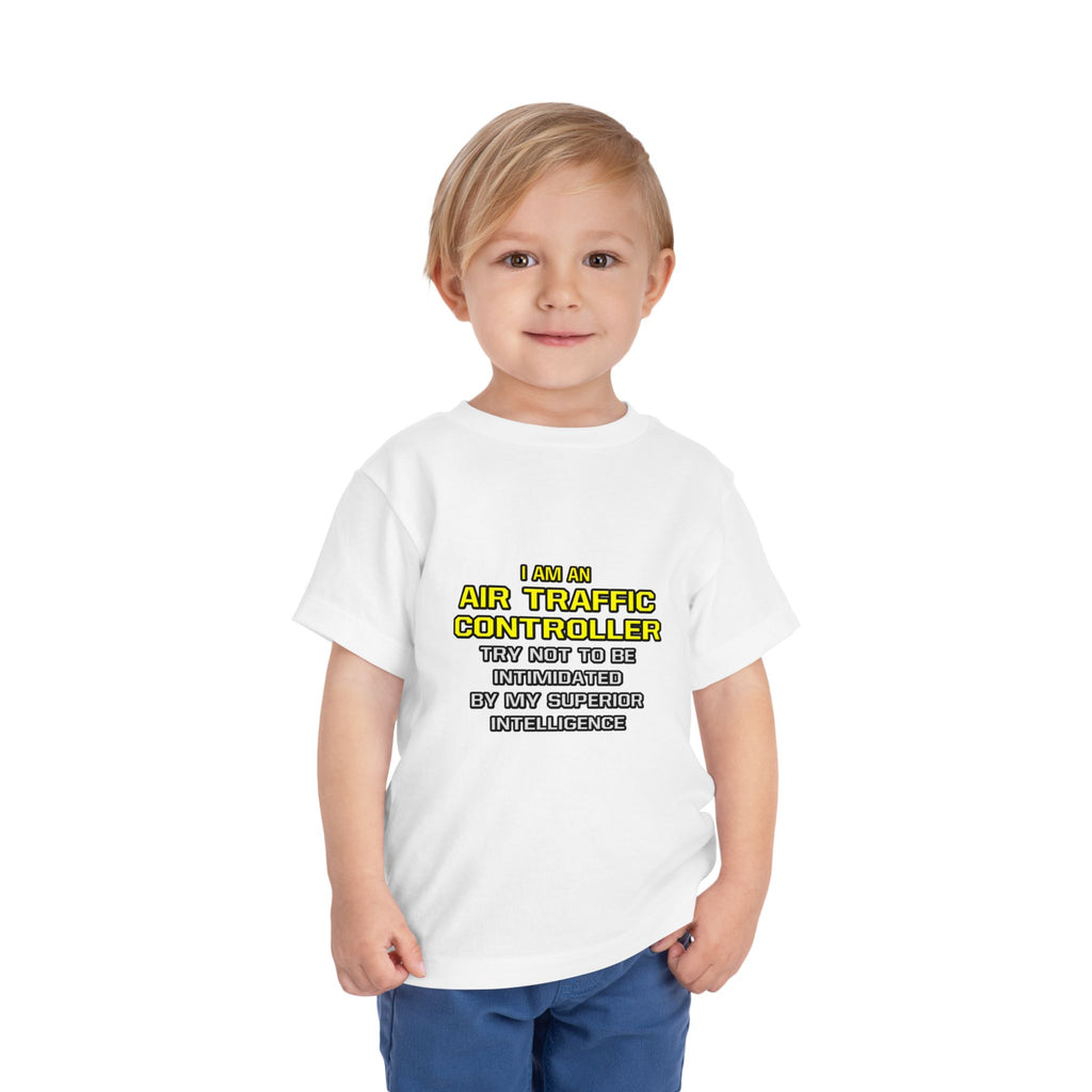 Air Traffic Controller...Superior Intelligence - Toddler Short Sleeve Tee