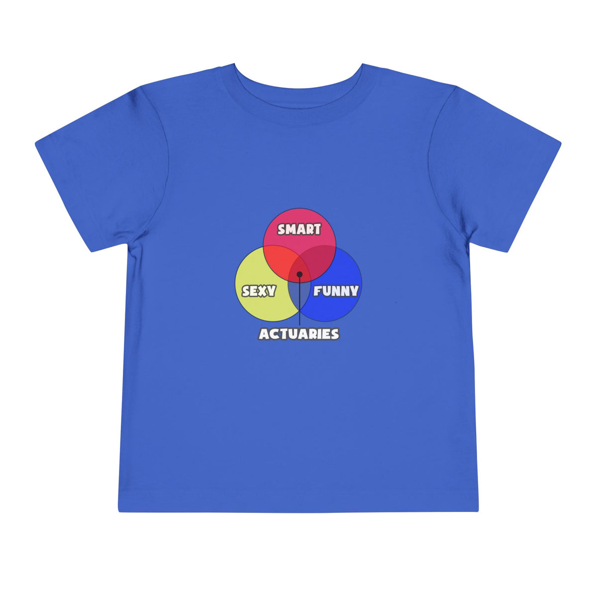 Venn Diagram .. Actuaries - Toddler Short Sleeve Tee