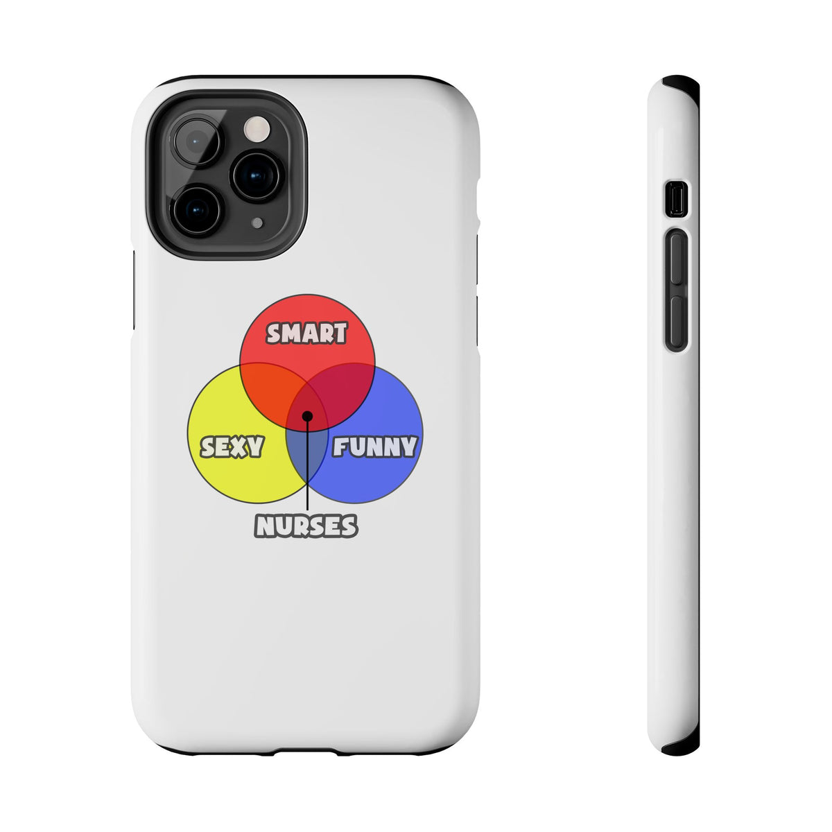 Venn Diagram .. Nurses - Tough Phone Cases