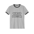 Ninja Cleverly Disguised As A Doctor - Unisex Cotton Ringer T-Shirt