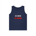 Half Doctor ... Half Superhero - Unisex Heavy Cotton Tank Top