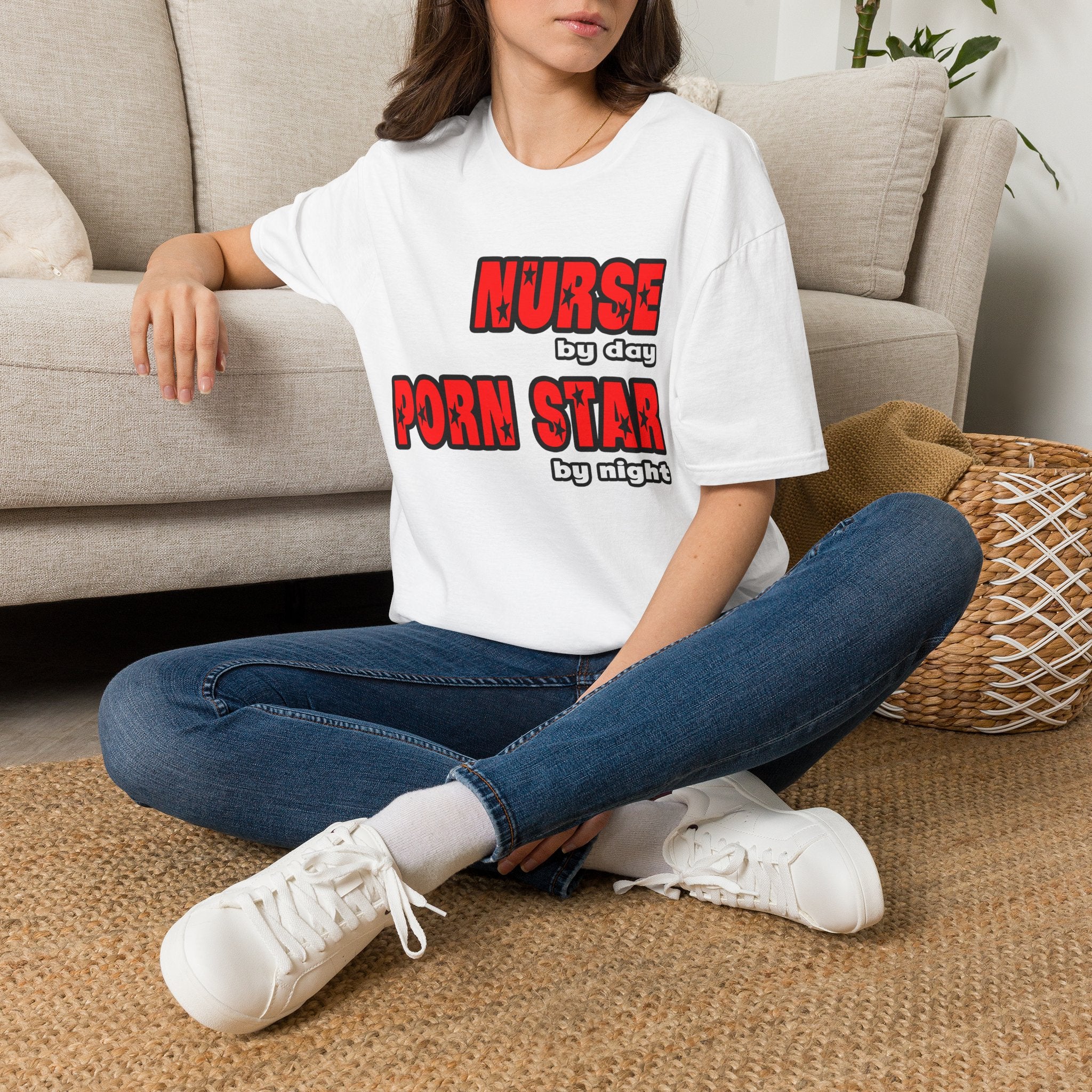 Nurse By Day...Porn Star By Night - Unisex Softstyle T-Shirt