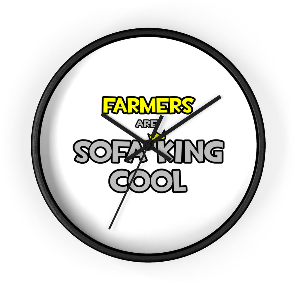 Farmers Are Sofa King Cool - Wall Clock