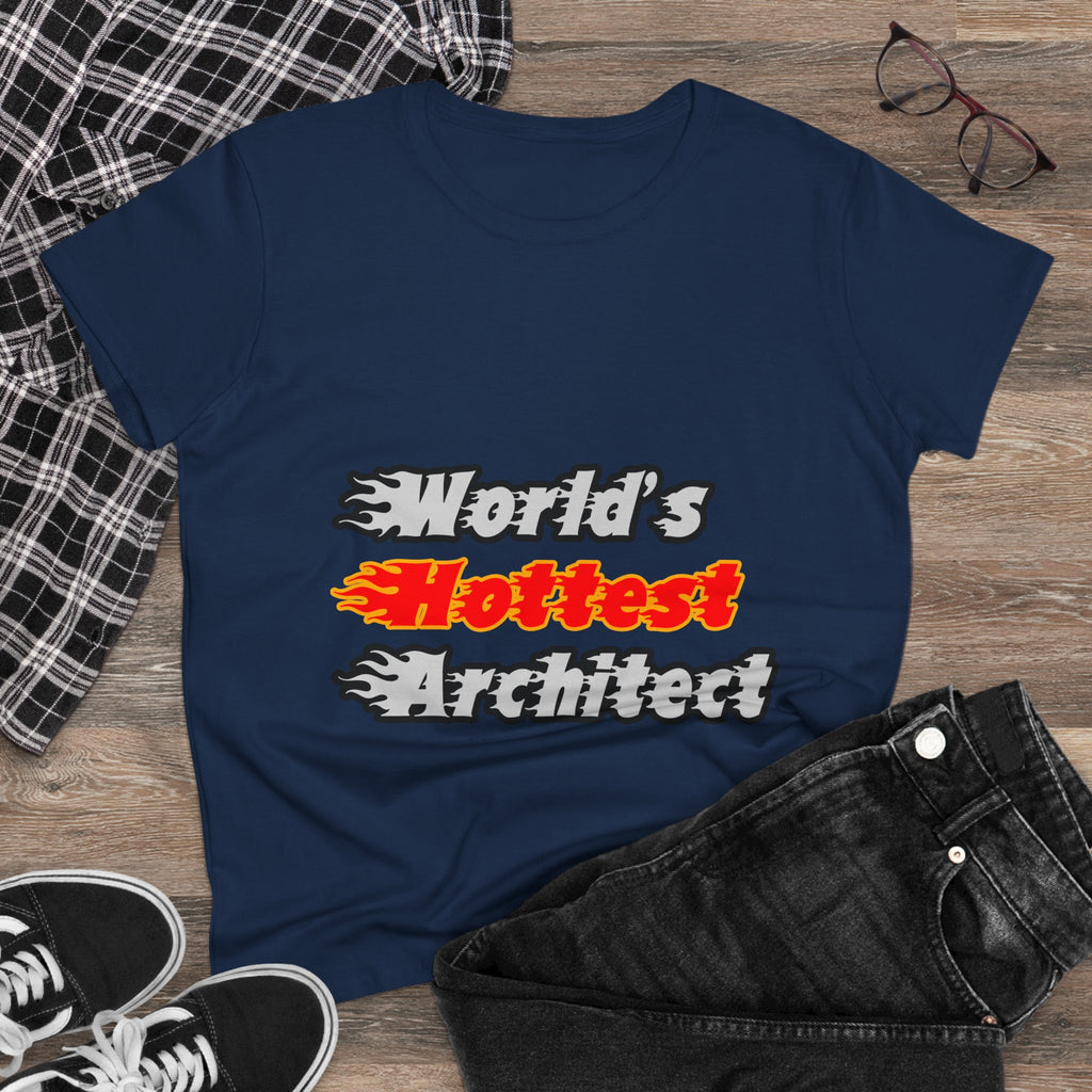 World's Hottest Architect - Women's Midweight Cotton Tee