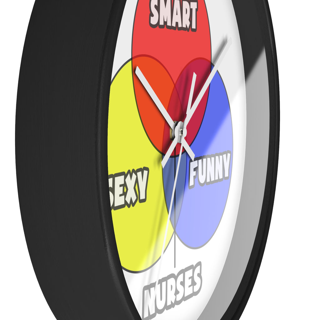 Venn Diagram .. Nurses - Wall Clock