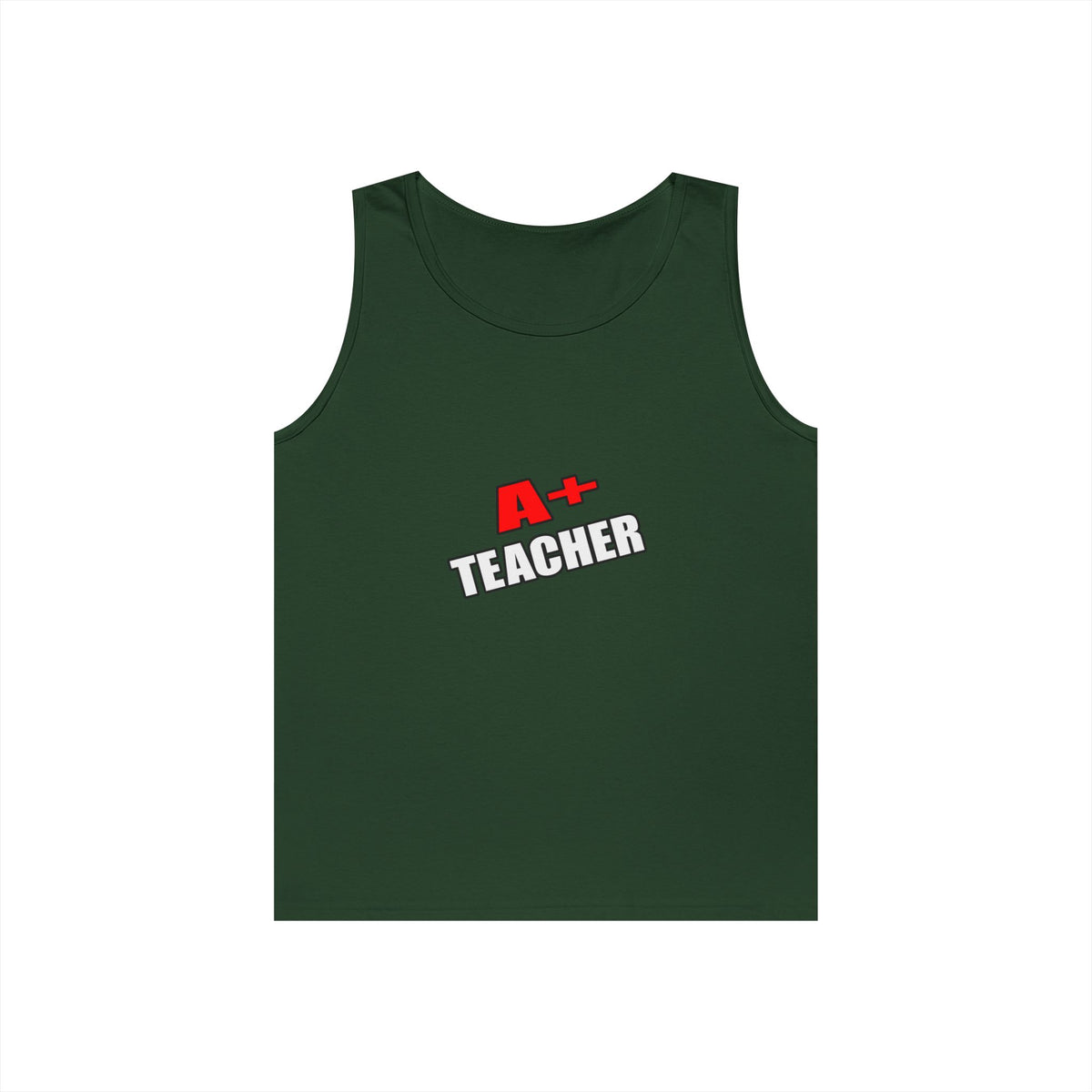 a plus teacher - Unisex Heavy Cotton Tank Top
