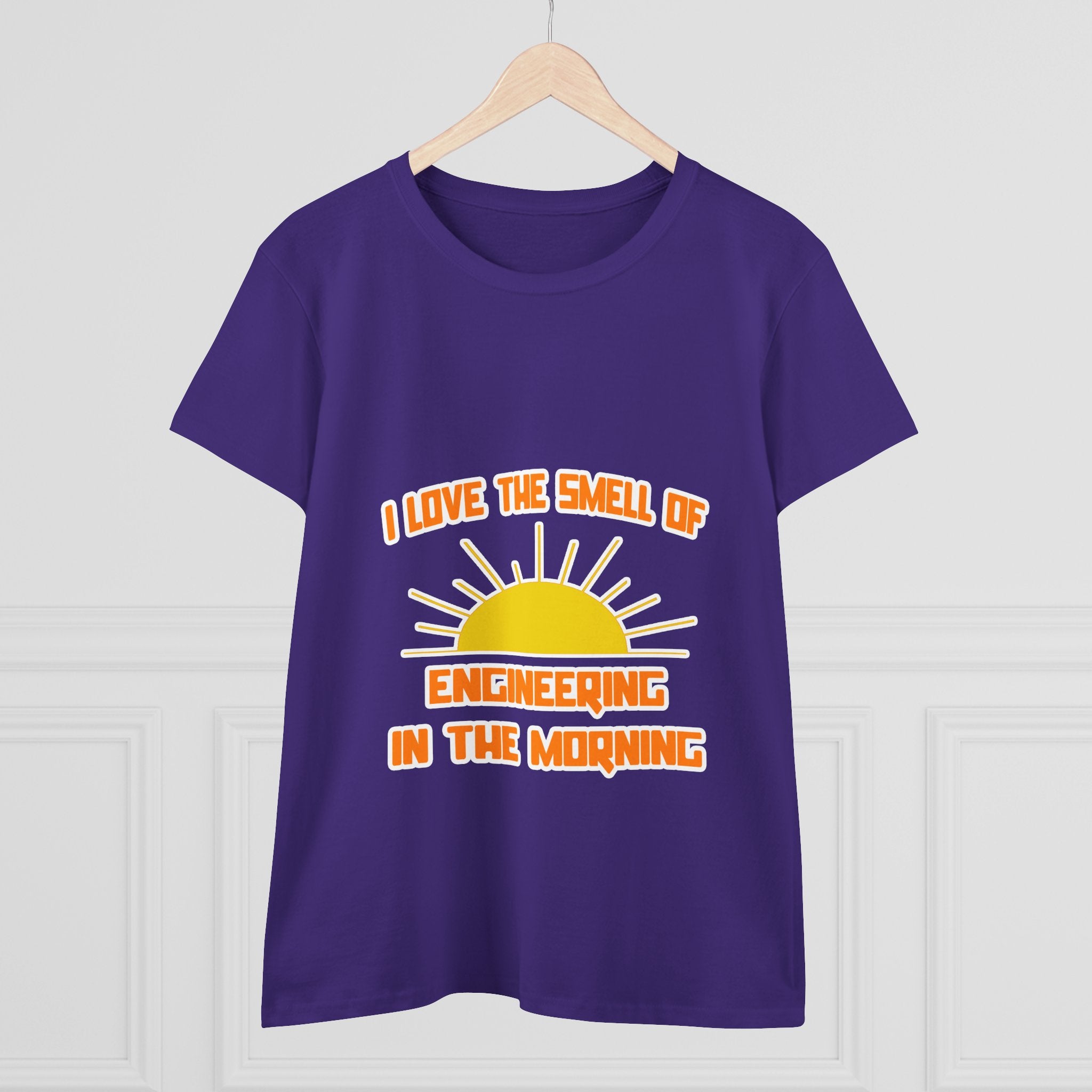 Smell of Engineering in the Morning - Women's Midweight Cotton Tee