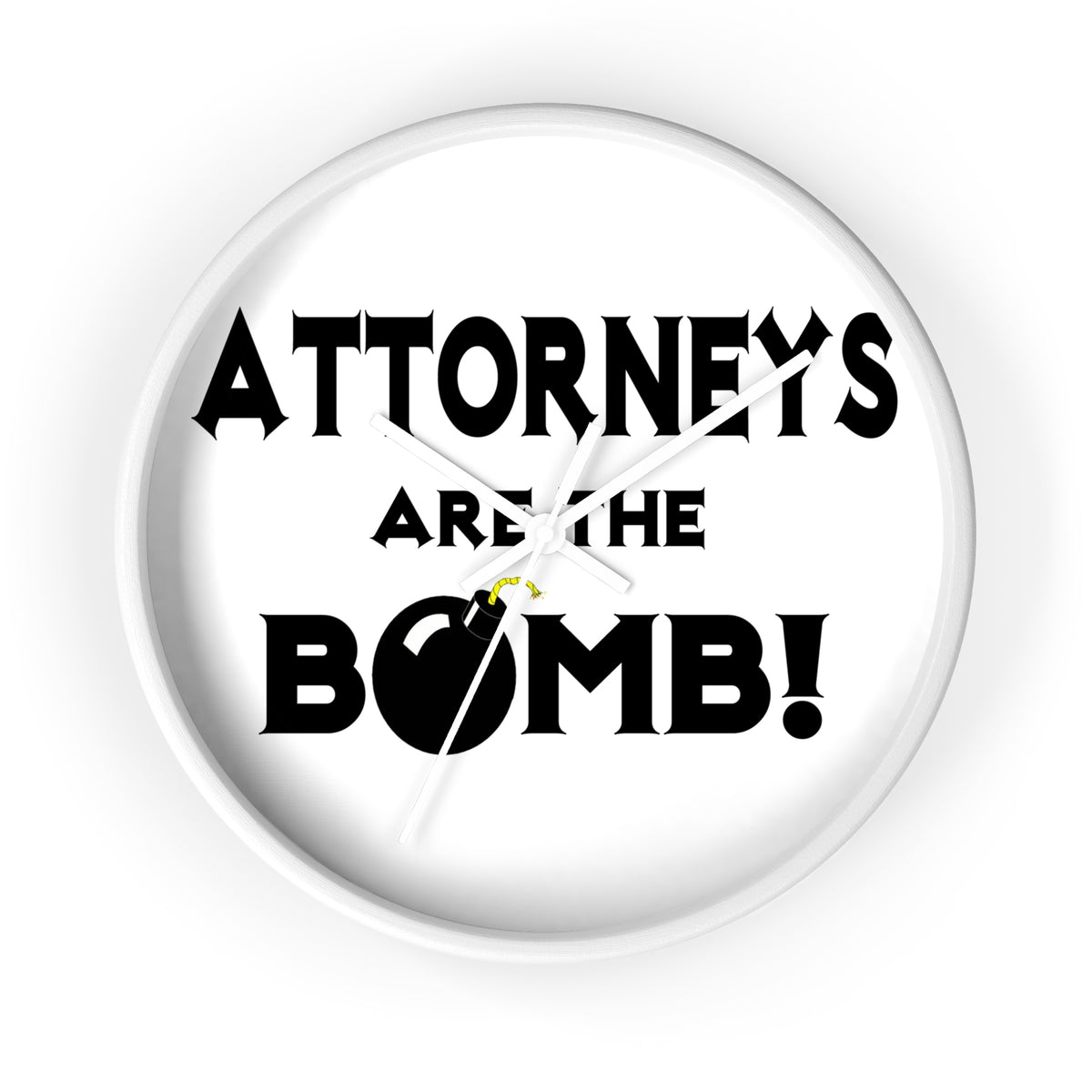 Attorneys Are The Bomb! - Wall Clock