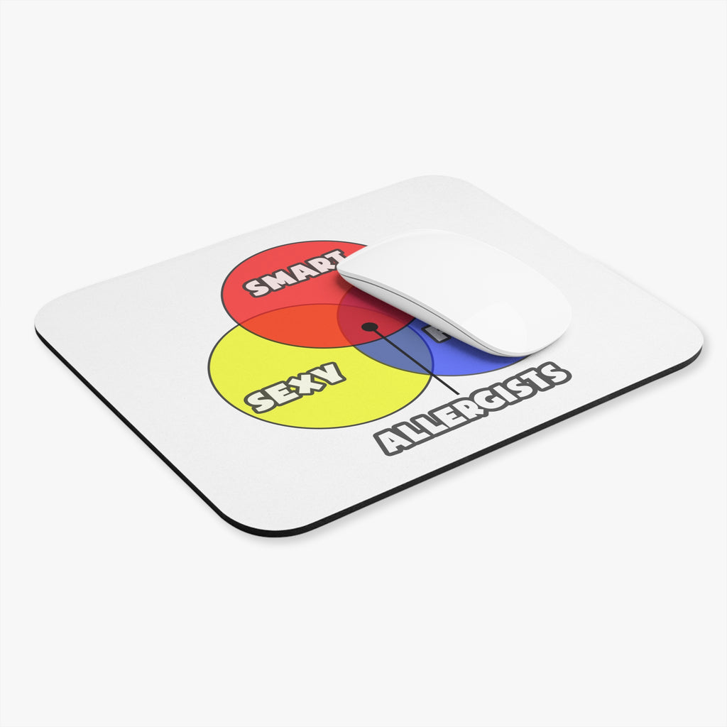 Venn Diagram .. Allergists - Mouse Pad (Rectangle)