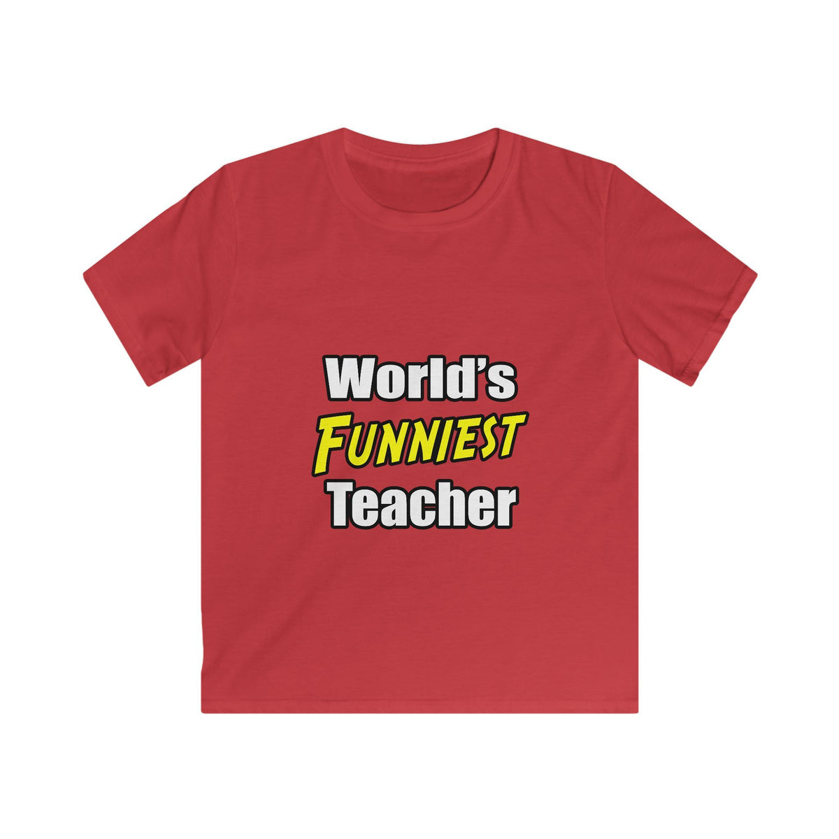 World's Funniest Teacher - Kids Softstyle Tee