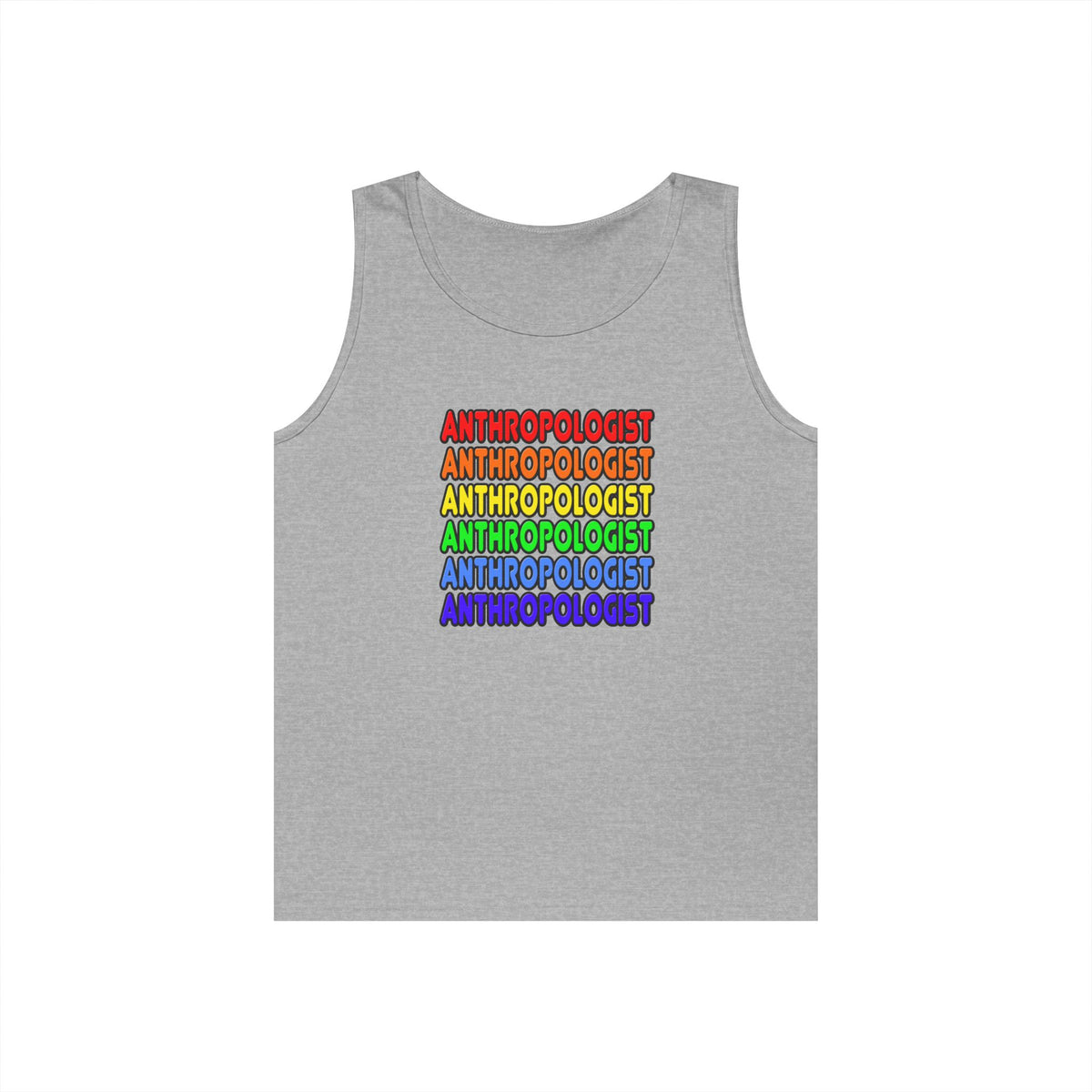 Rainbow Anthropologist - Unisex Heavy Cotton Tank Top