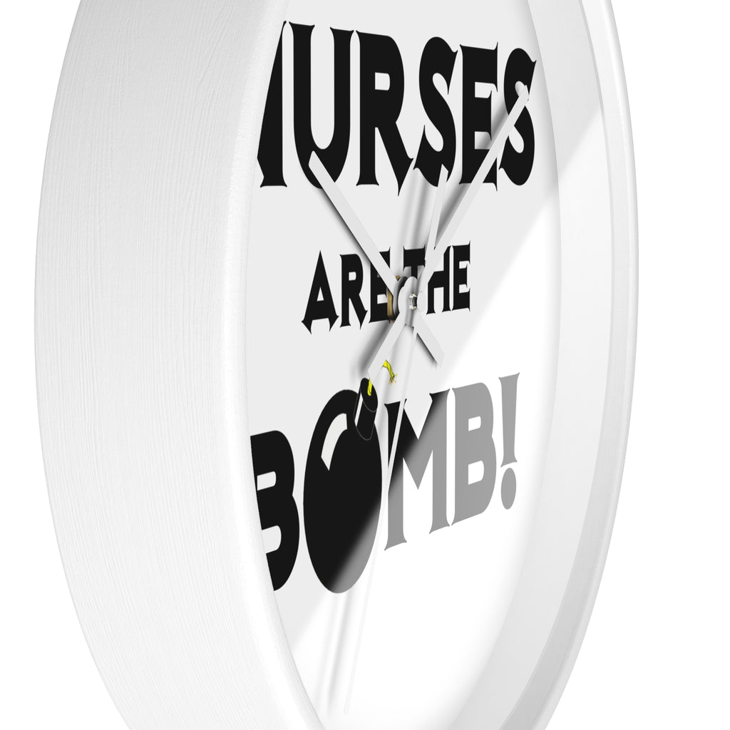 Nurses Are The Bomb! (2) - Wall Clock