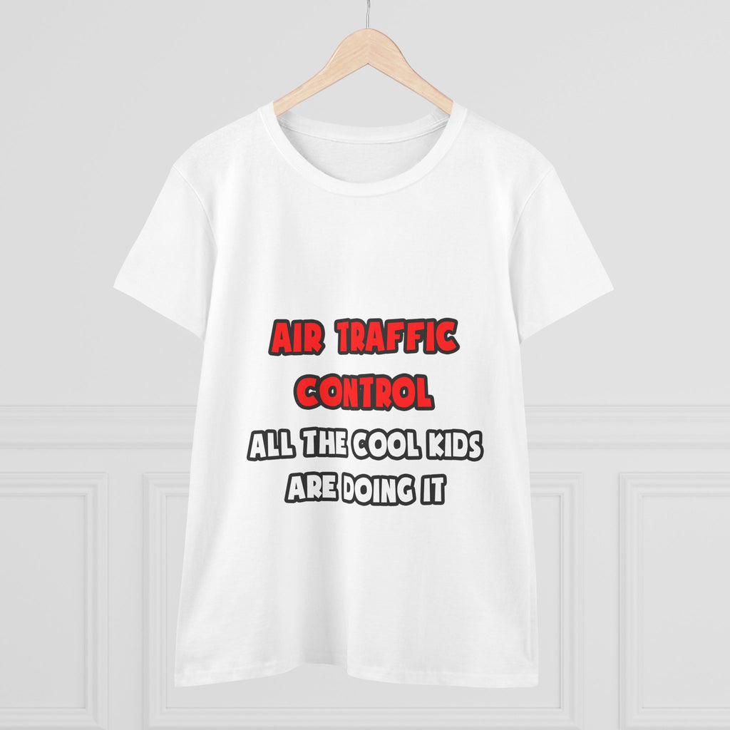 Funny Air Traffic Controller Shirts - Women's Midweight Cotton Tee