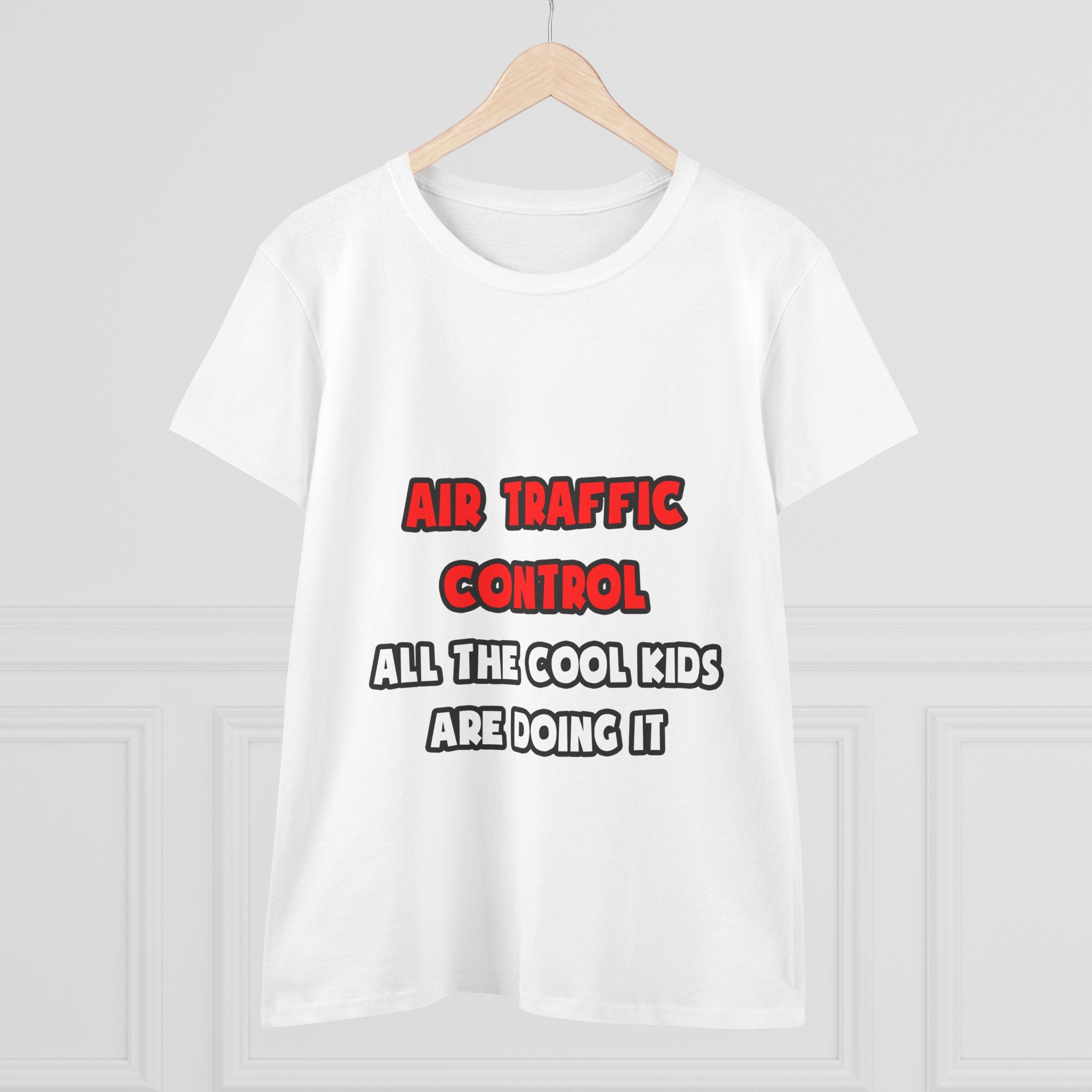 Funny Air Traffic Controller Shirts - Women's Midweight Cotton Tee