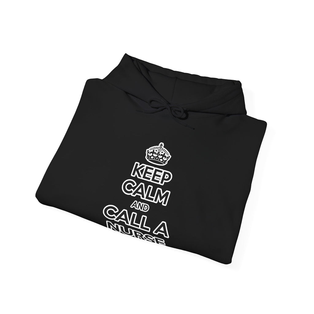 Keep Calm and Call a Nurse - Unisex Heavy Blend™ Hooded Sweatshirt