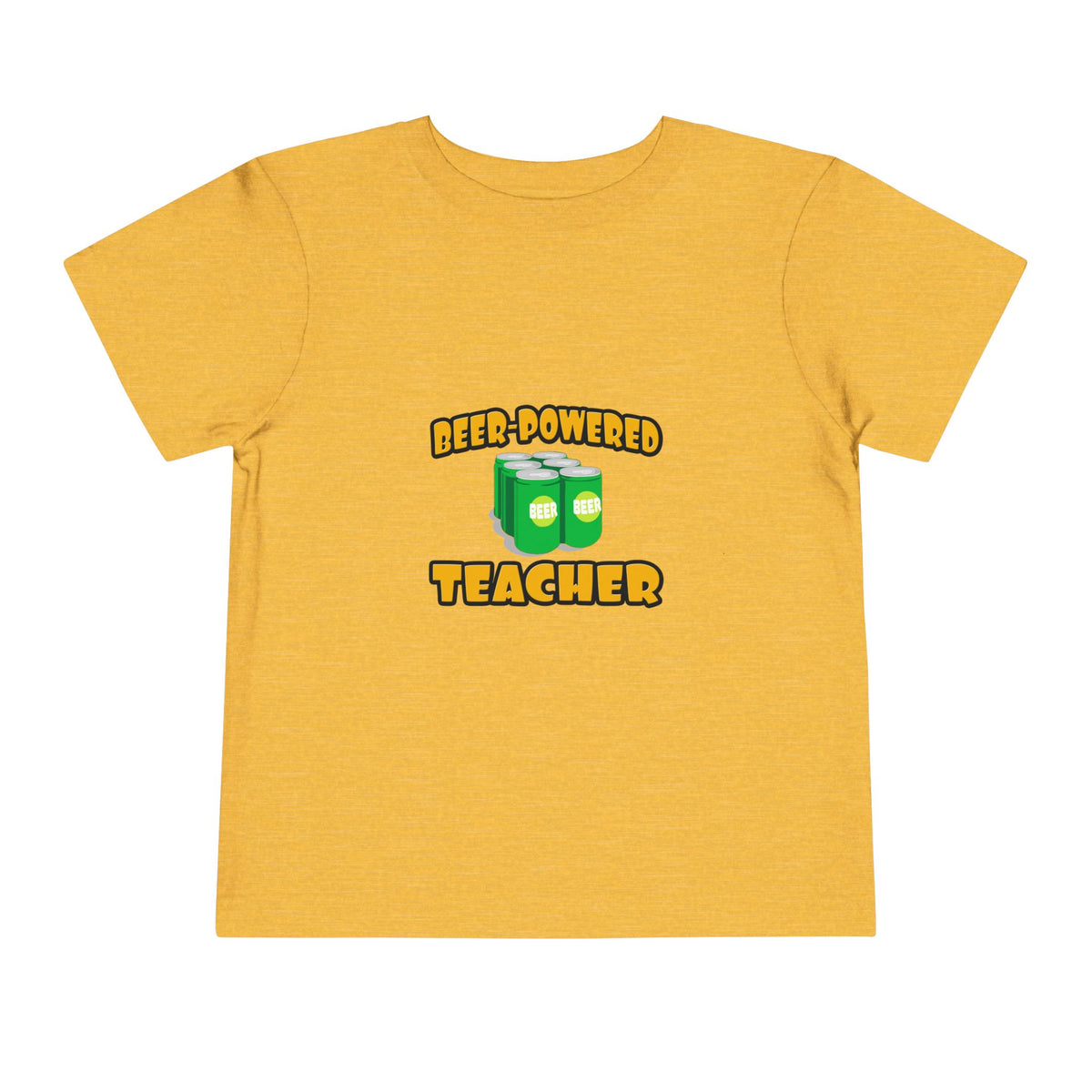 Beer Powered Teacher - Toddler Short Sleeve Tee