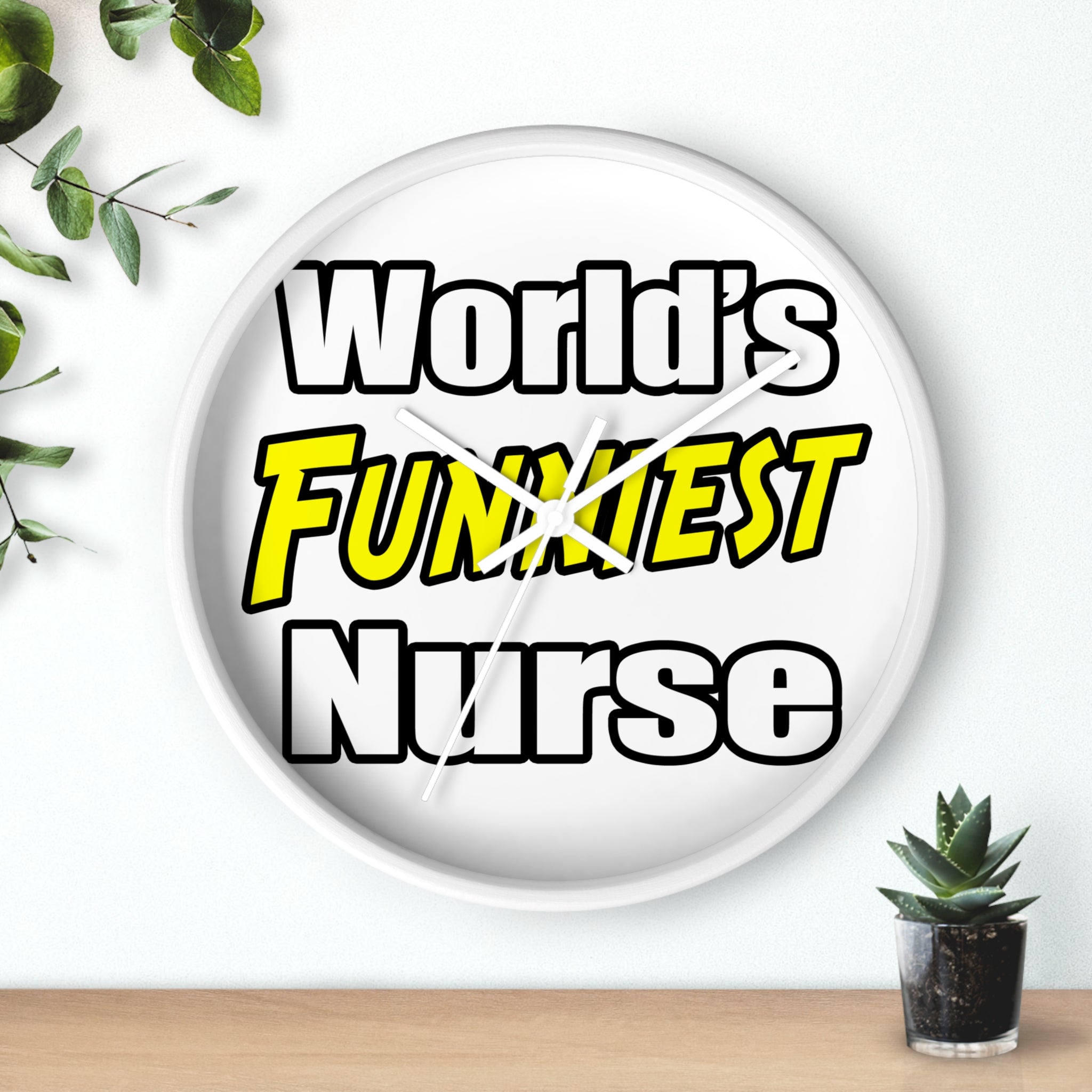 World's Funniest Nurse - Wall Clock
