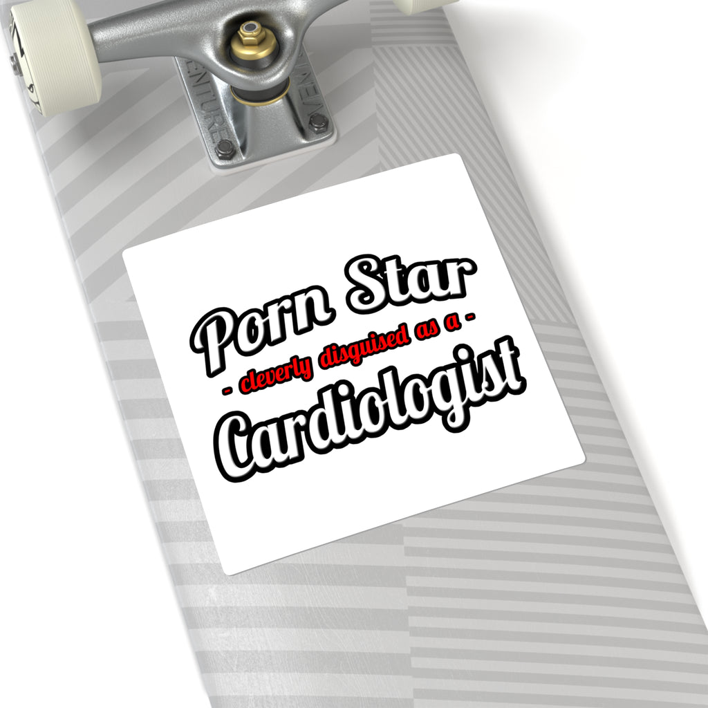 Porn Star...Cardiologist (2) - Square Stickers
