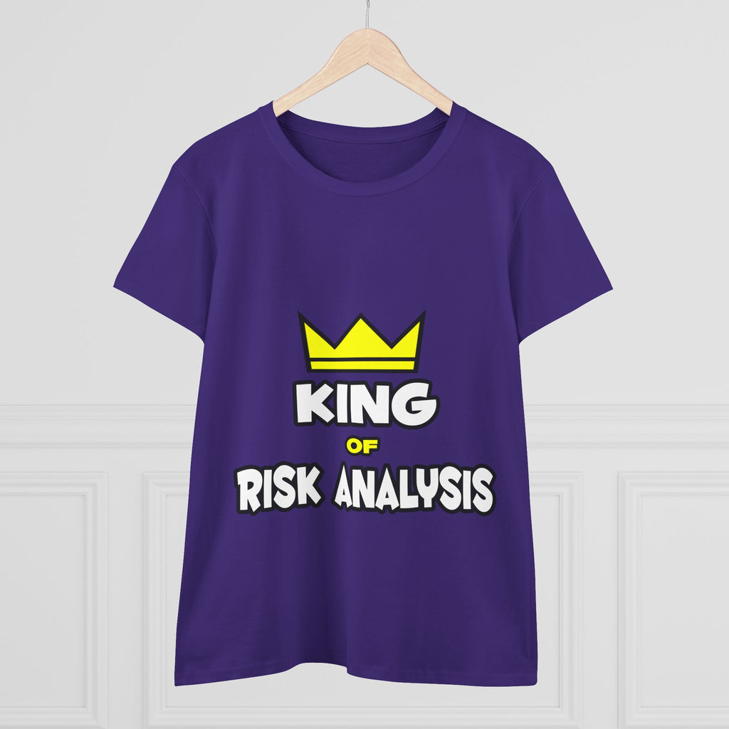 King of Risk Analysis - Women's Midweight Cotton Tee