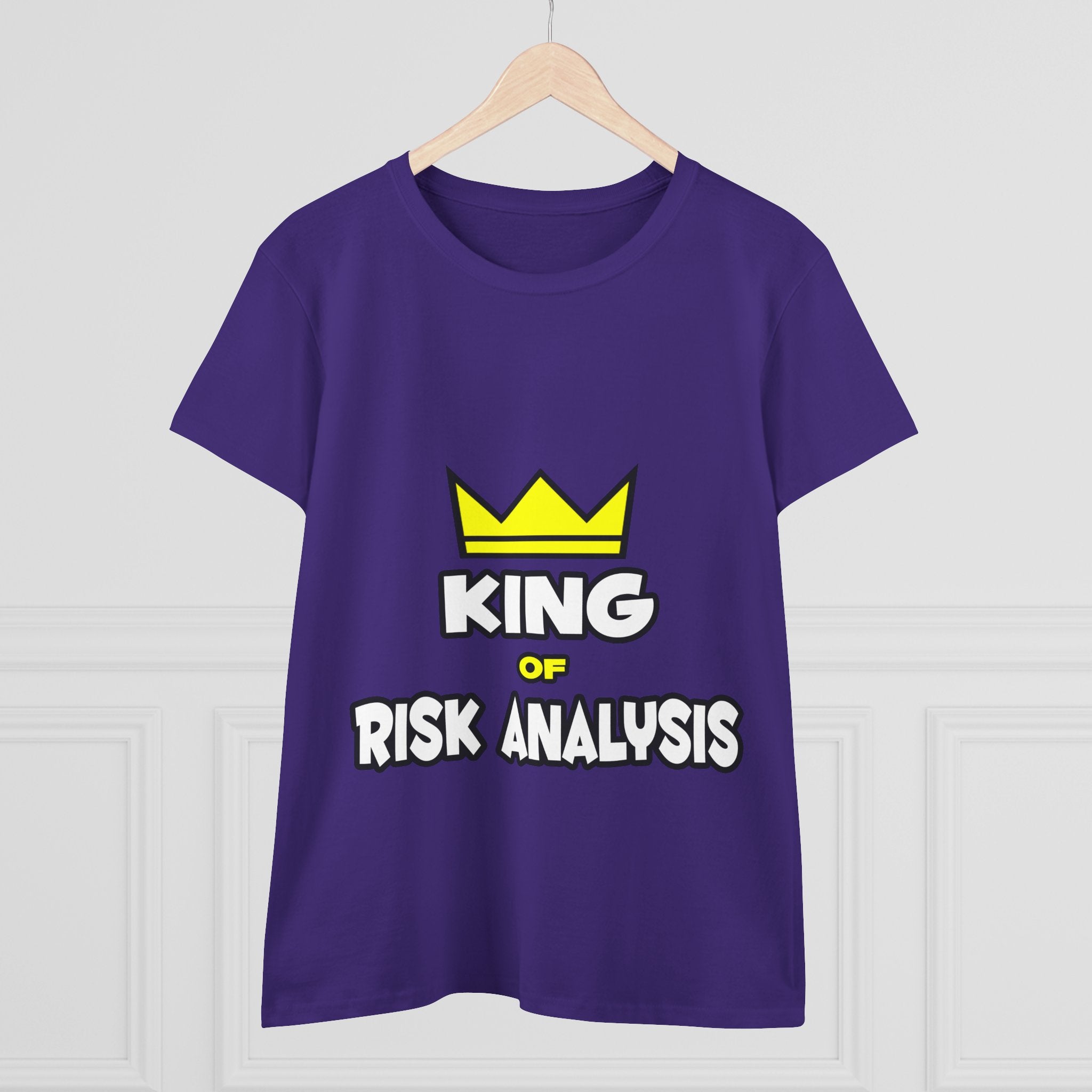 King of Risk Analysis - Women's Midweight Cotton Tee
