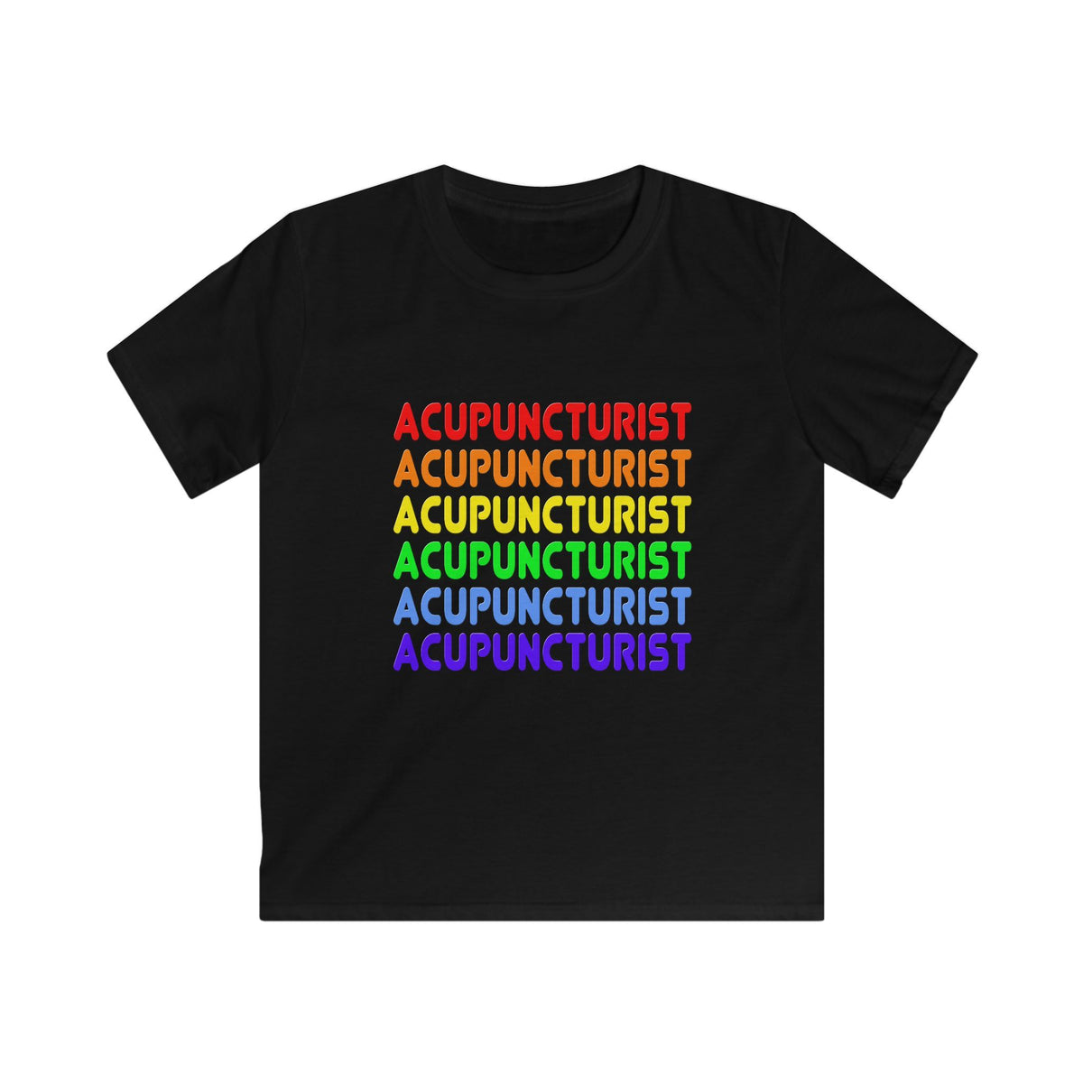 Rainbow Acupuncturist - Kids Softstyle Tee