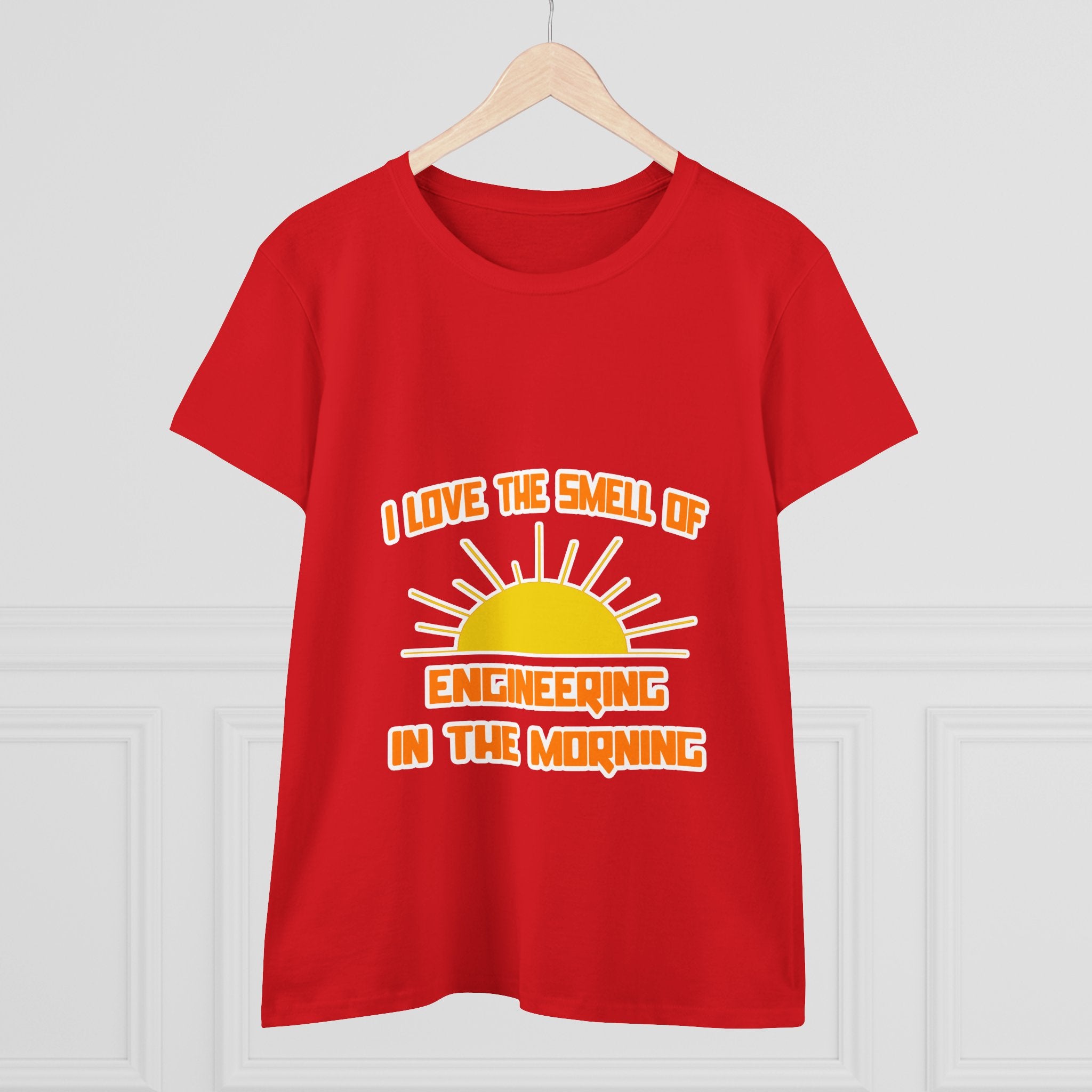 Smell of Engineering in the Morning - Women's Midweight Cotton Tee
