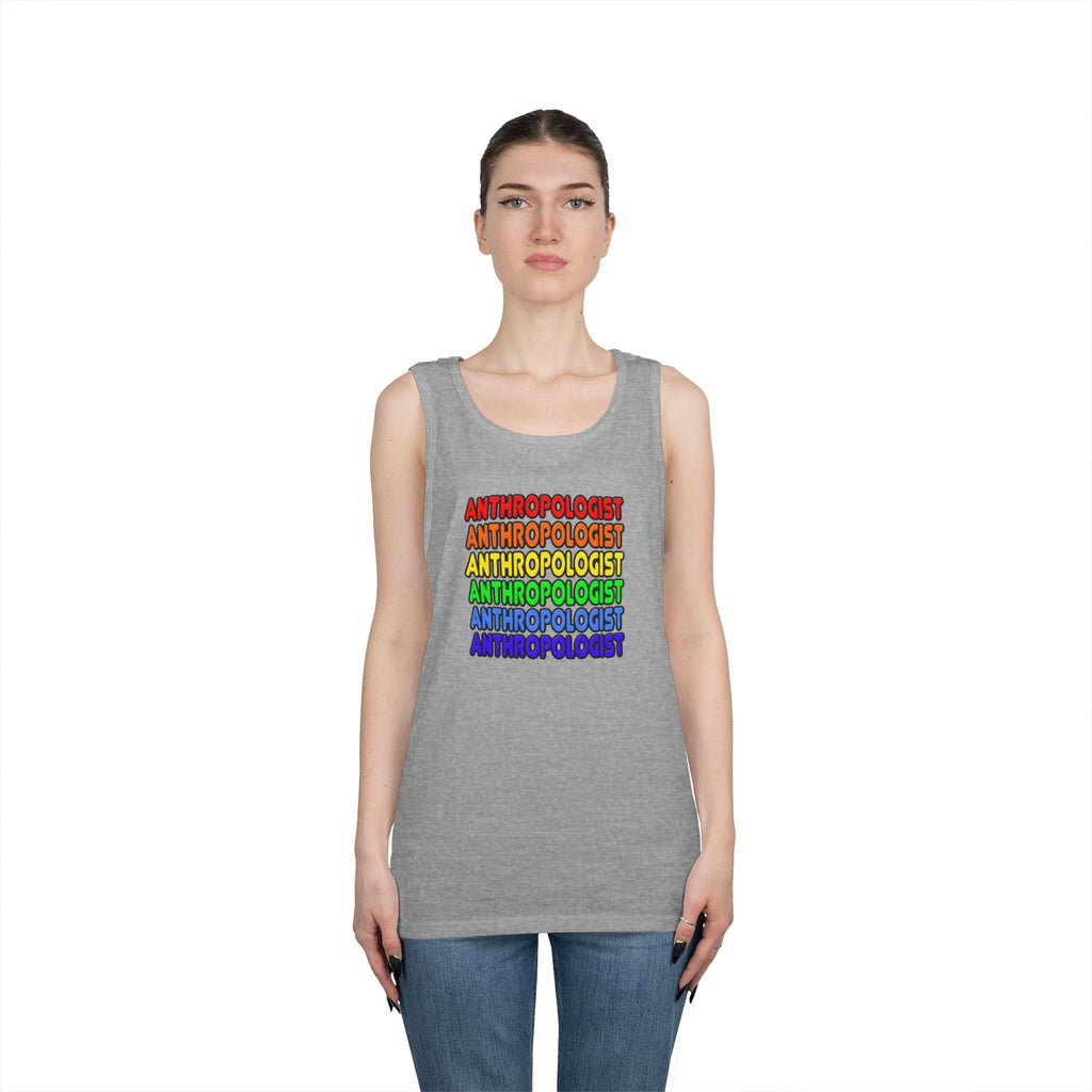 Rainbow Anthropologist - Unisex Heavy Cotton Tank Top