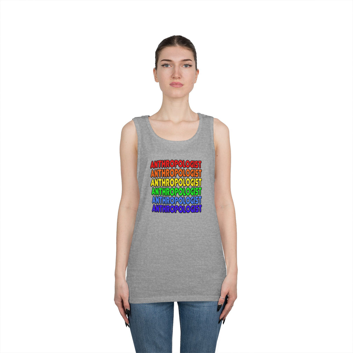 Rainbow Anthropologist - Unisex Heavy Cotton Tank Top