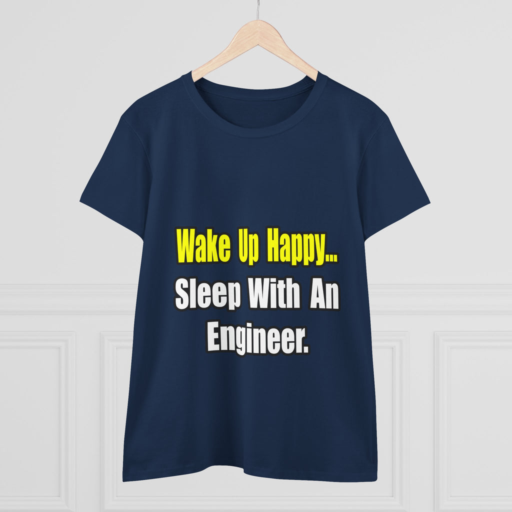 Sleep With Engineer - Women's Midweight Cotton Tee