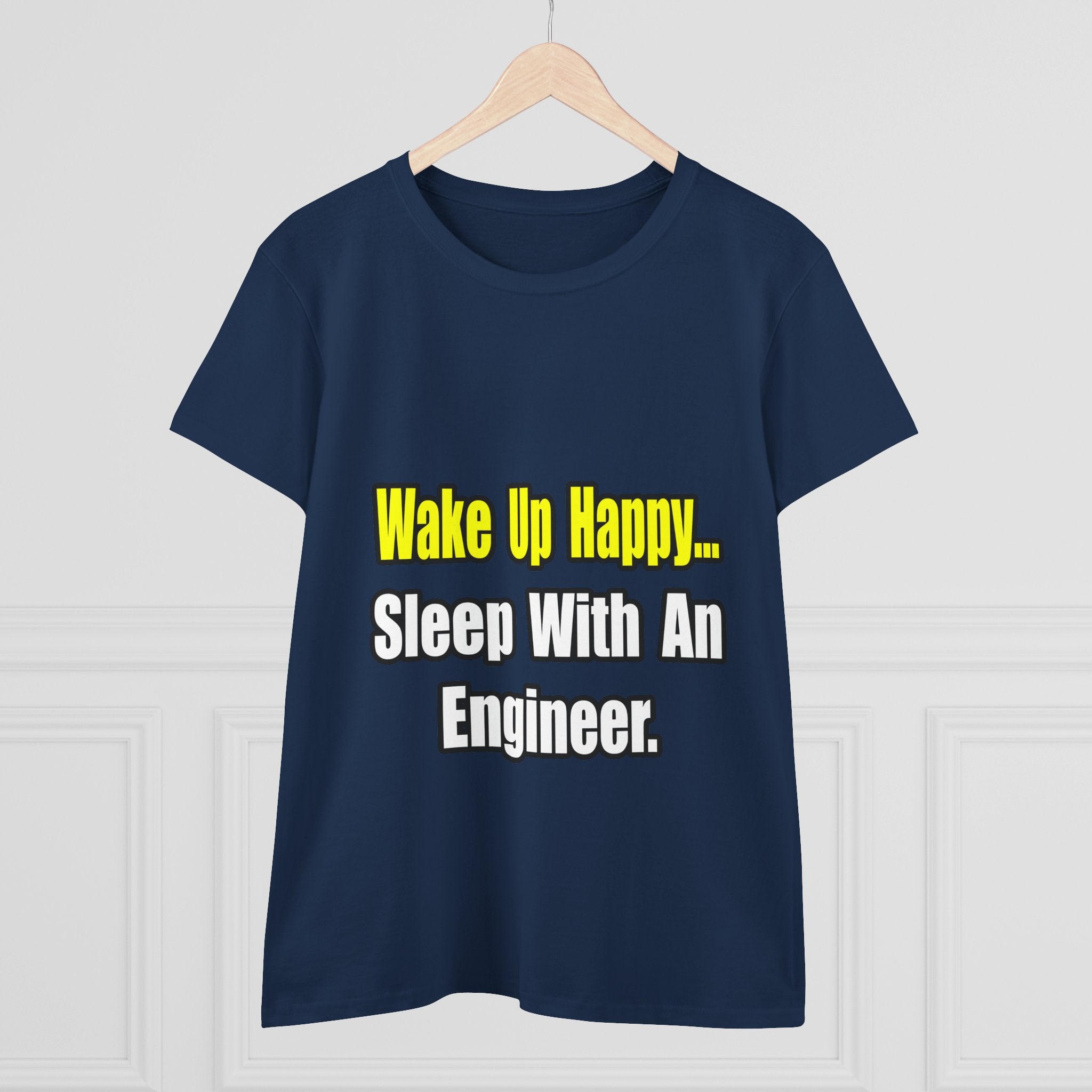 Sleep With Engineer - Women's Midweight Cotton Tee