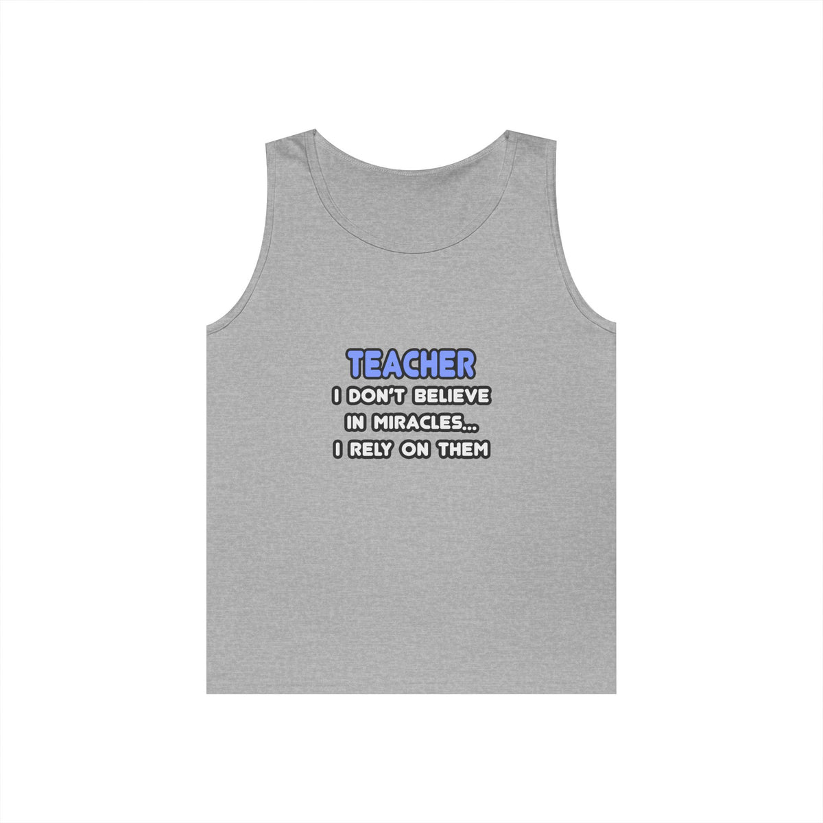 Miracles and Teachers - Unisex Heavy Cotton Tank Top