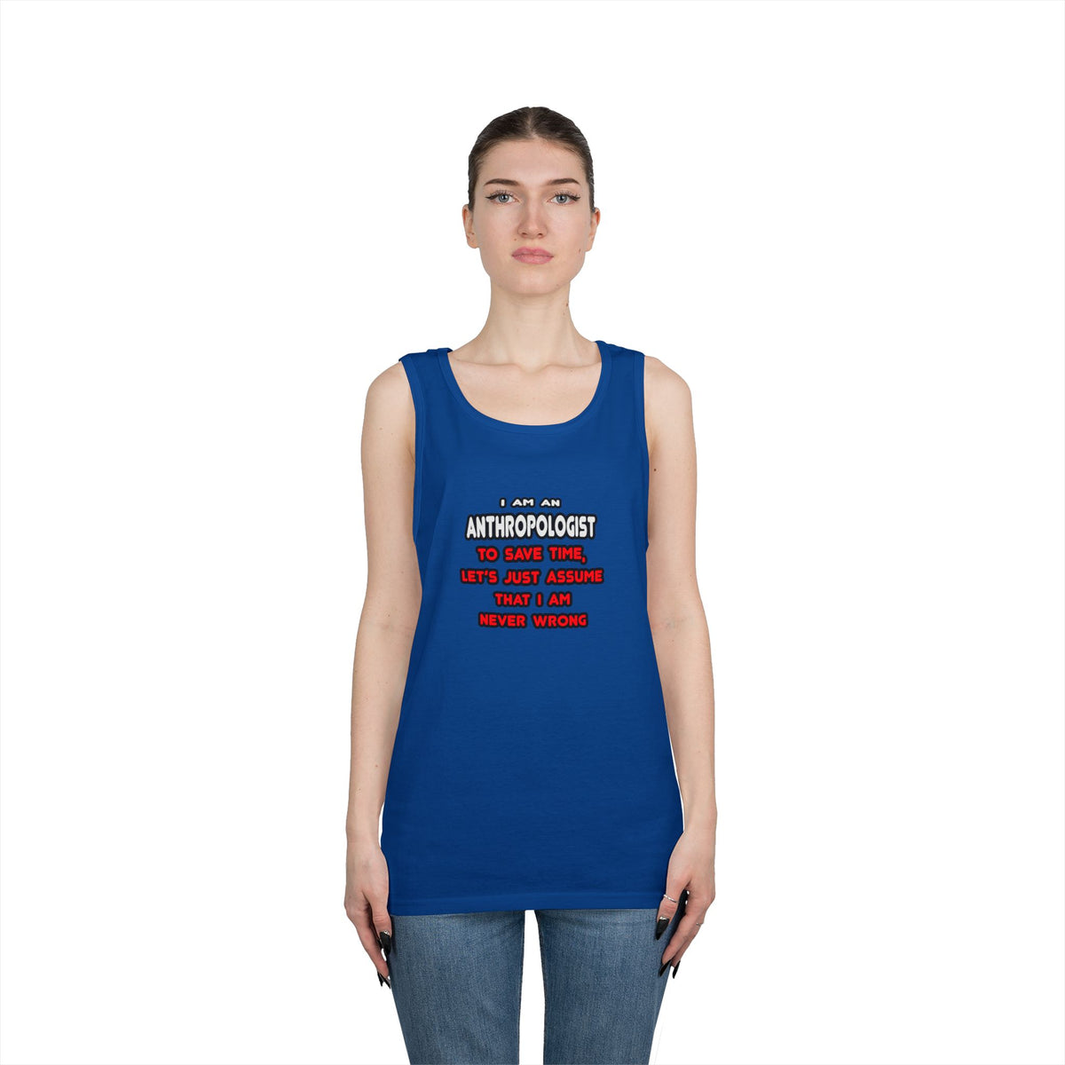 Funny Anthropologist T Shirts and Gifts - Unisex Heavy Cotton Tank Top