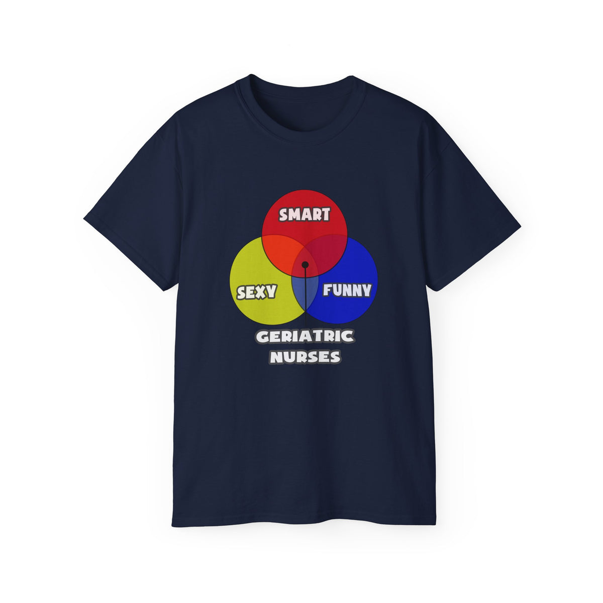Venn Diagram .. Geriatric Nurses - Unisex Ultra Cotton Tee