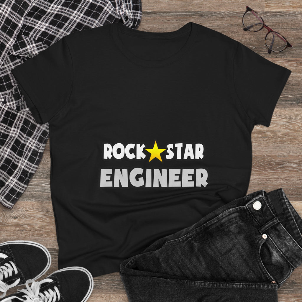 Rock Star Engineer (2) - Women's Midweight Cotton Tee