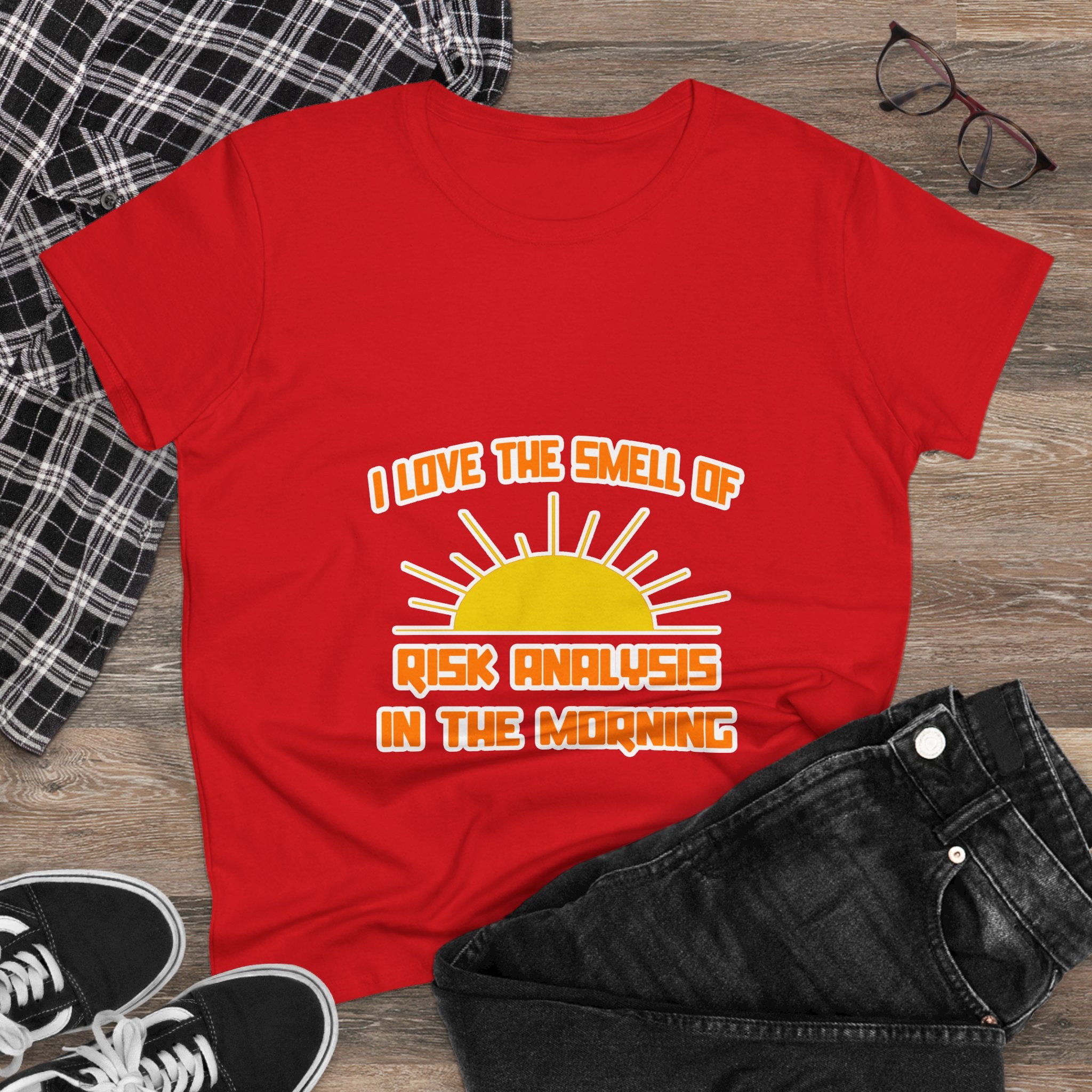 Smell of Risk Analysis in the Morning - Women's Midweight Cotton Tee