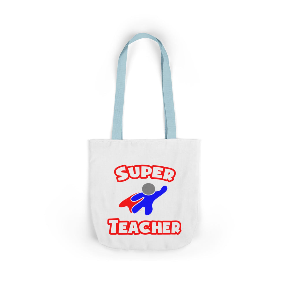 Super Teacher - Canvas Tote Bag, 5-Color Straps
