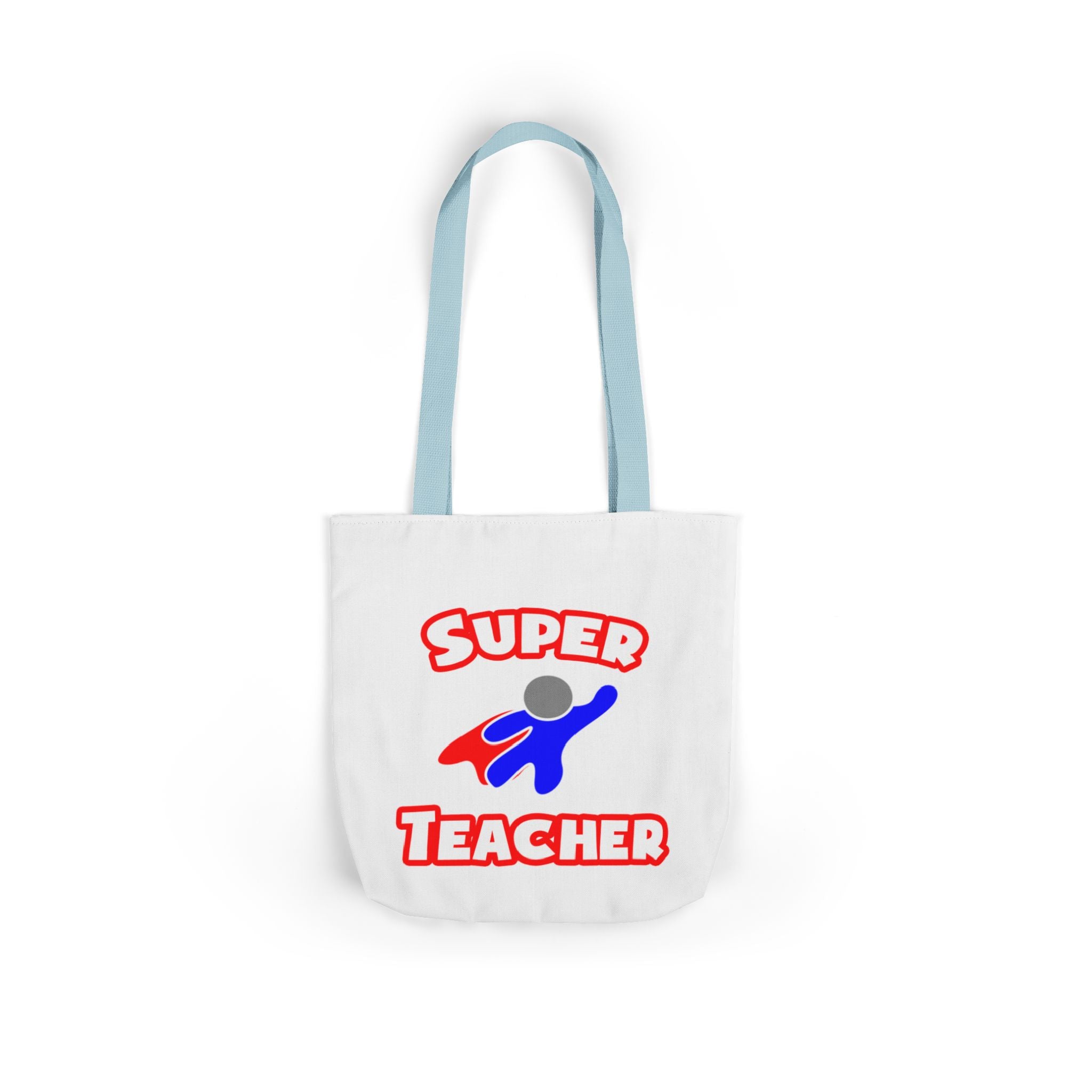 Super Teacher - Canvas Tote Bag, 5-Color Straps