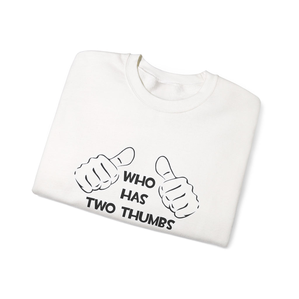 Two Thumbs and Loves Being an Anthropologist - Unisex Heavy Blend™ Crewneck Sweatshirt
