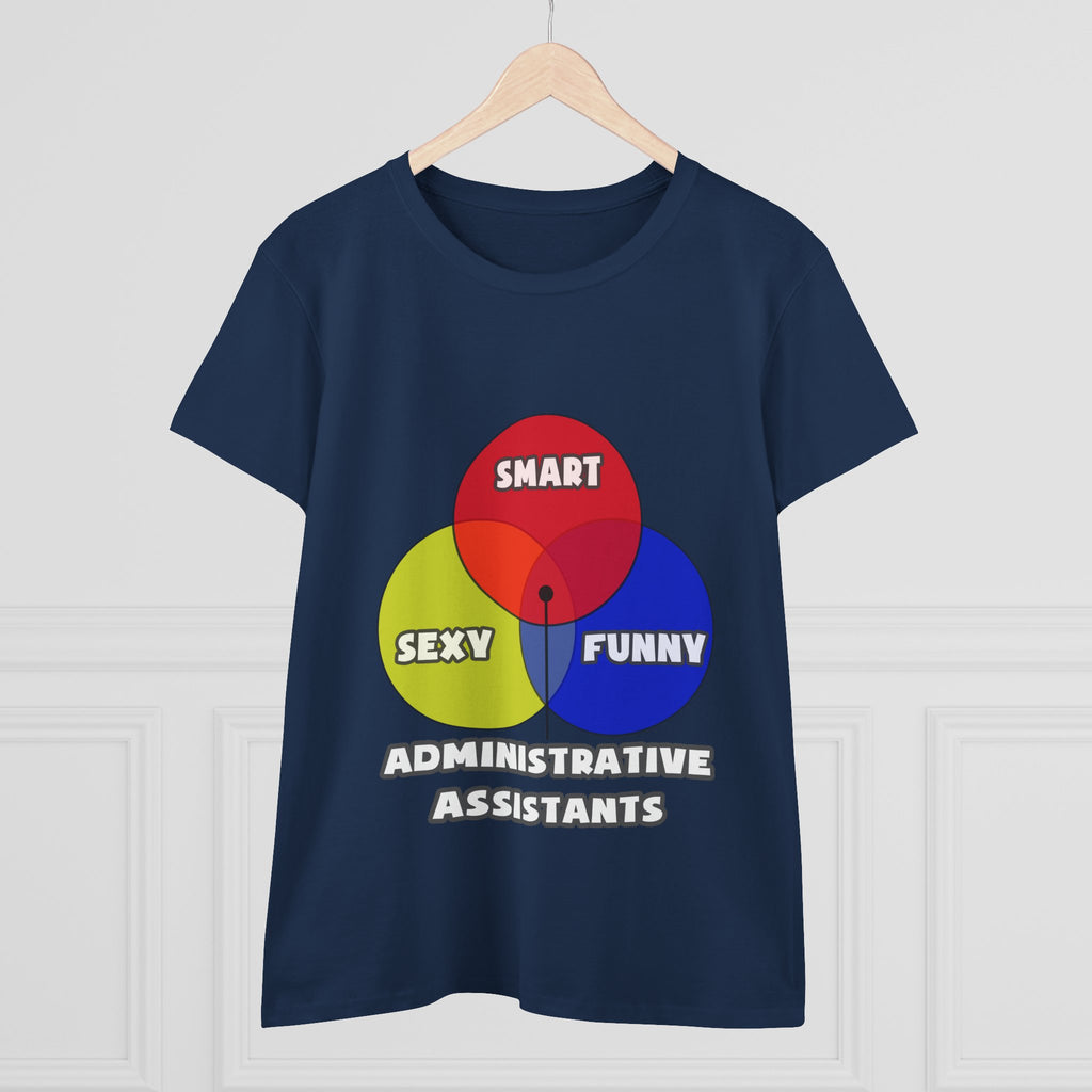 Venn Diagram .. Administrative Assistants - Women's Midweight Cotton Tee