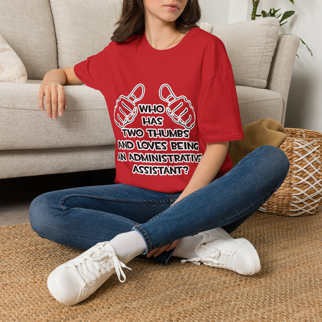 Two Thumbs .. Administrative Assistant - Unisex Softstyle T-Shirt