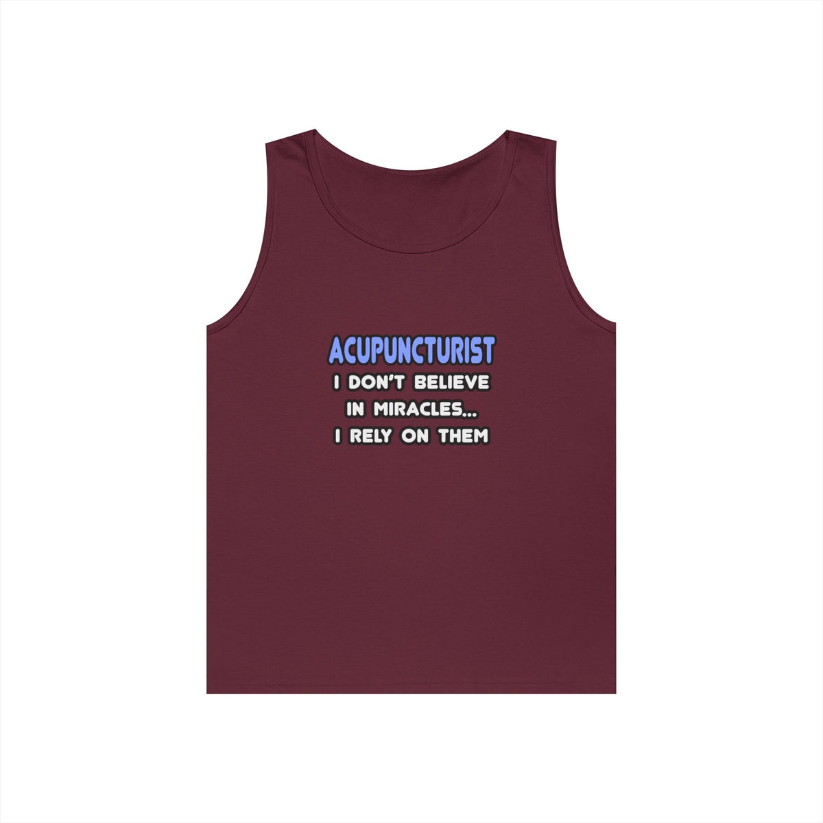 Miracles and Acupuncturists - Unisex Heavy Cotton Tank Top
