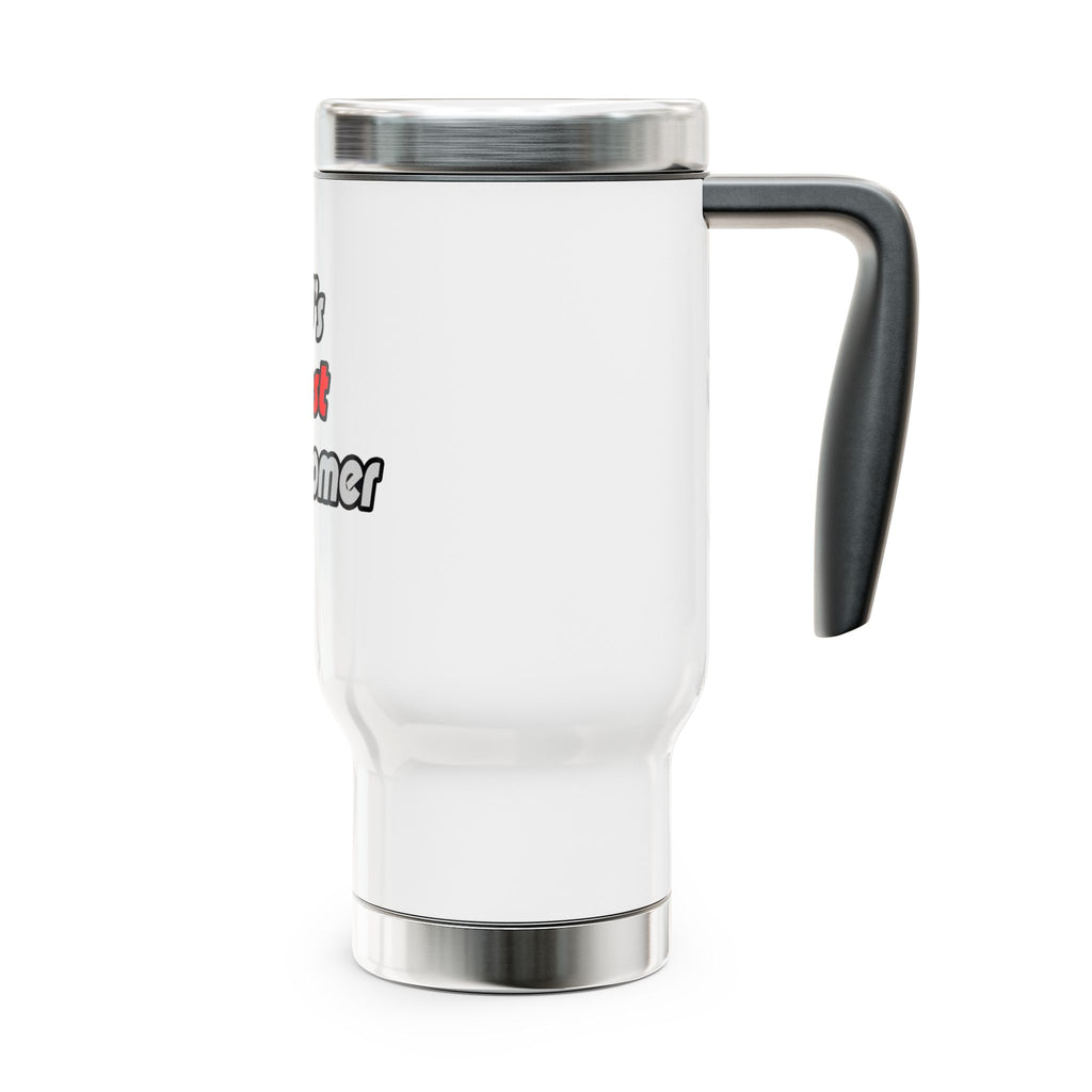 World's Sexiest Astronomer - Stainless Steel Travel Mug with Handle, 14oz