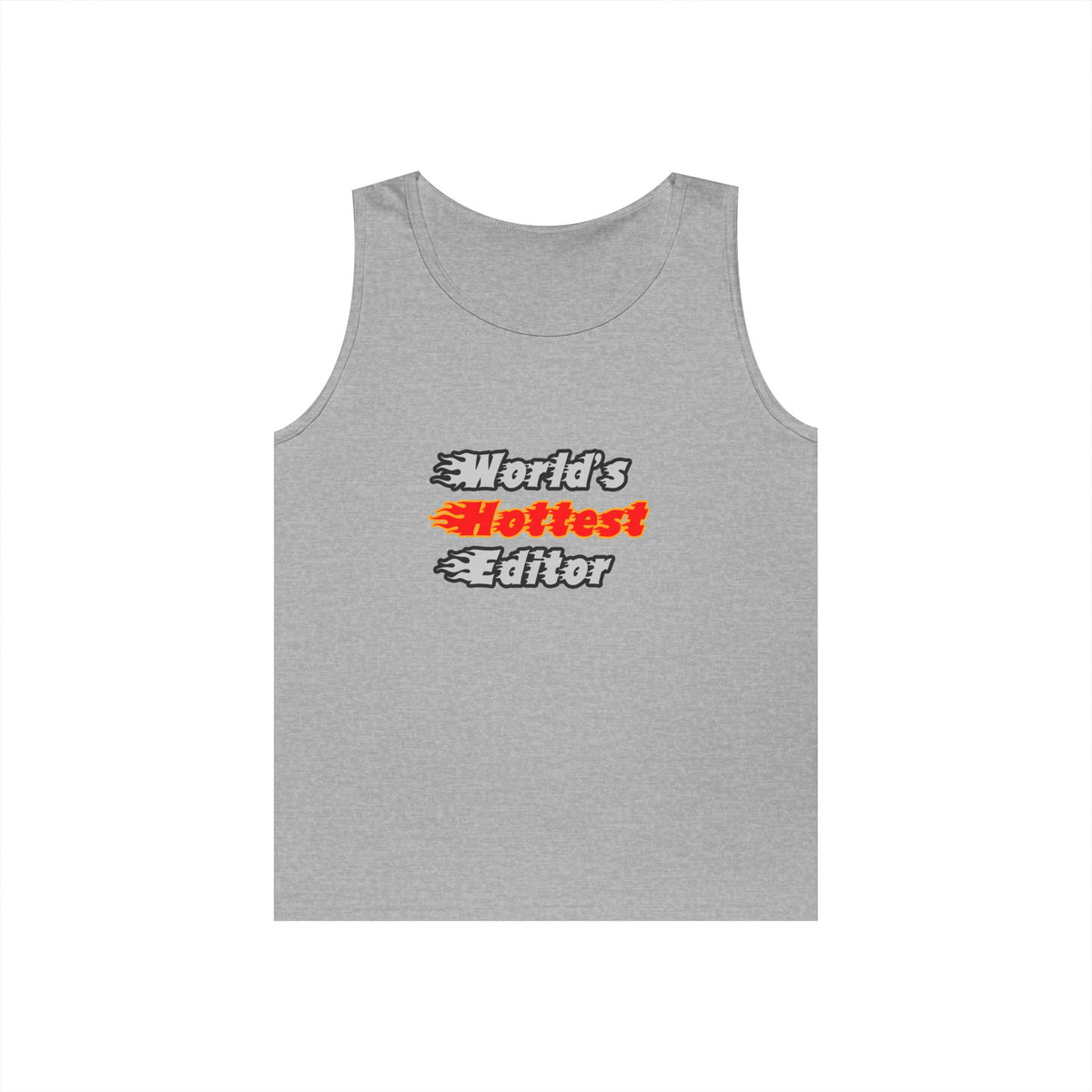World's Hottest Editor - Unisex Heavy Cotton Tank Top