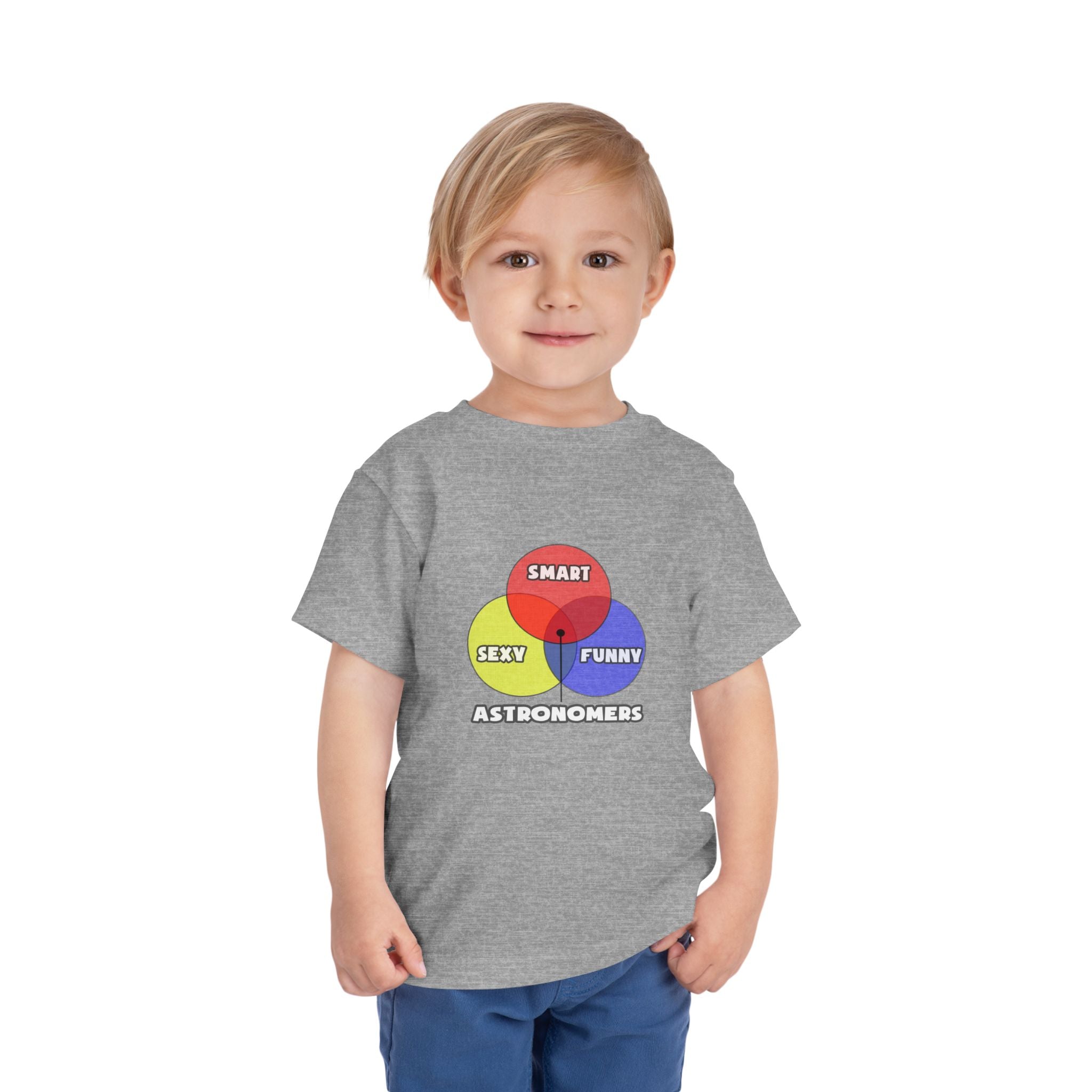 Venn Diagram .. Astronomers - Toddler Short Sleeve Tee