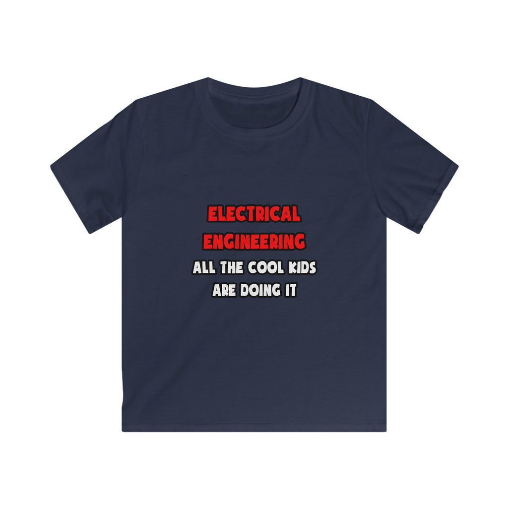 Funny Electrical Engineer Shirts and Gifts - Kids Softstyle Tee
